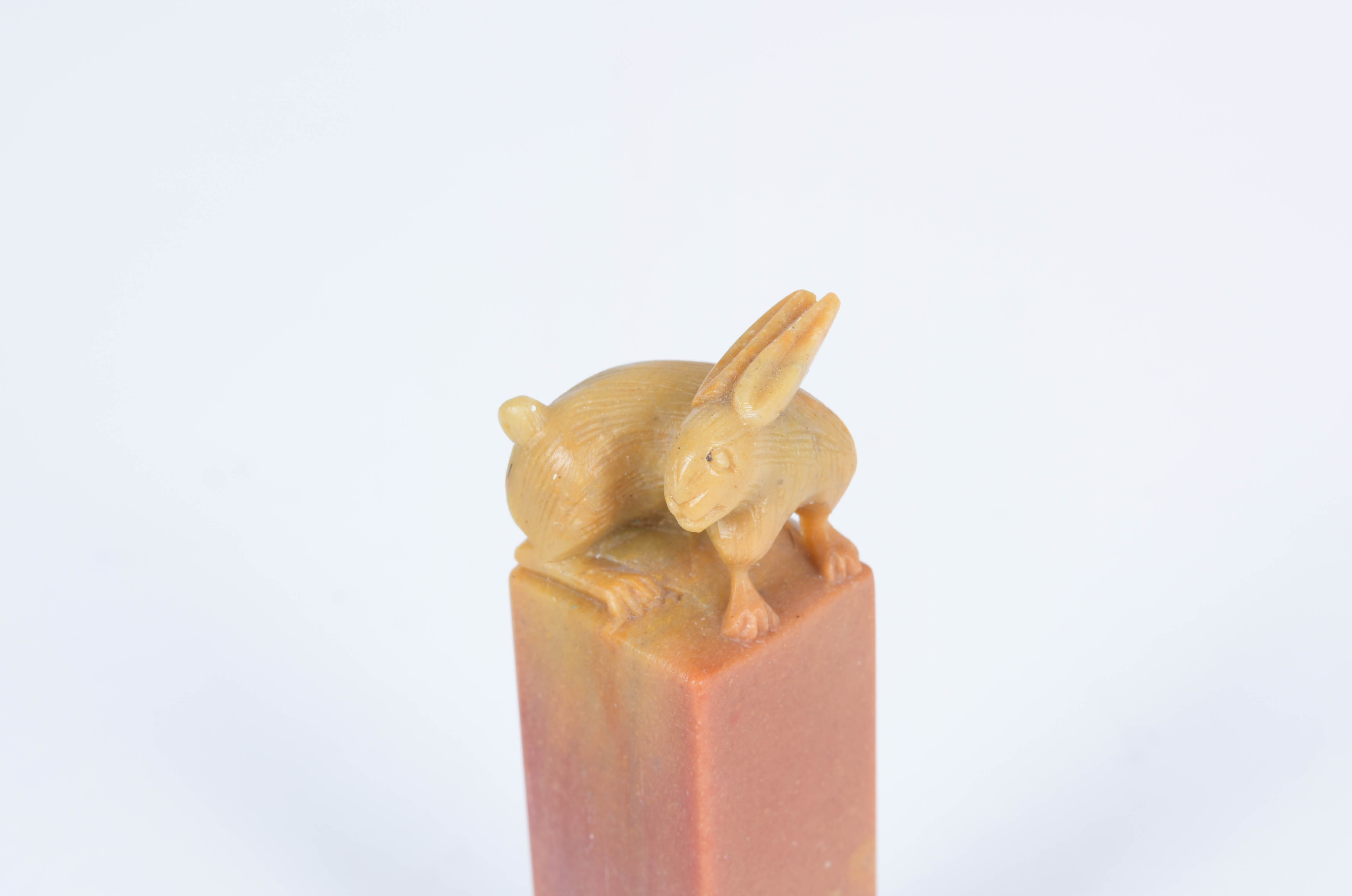 Carved Stone Rabbit Seal