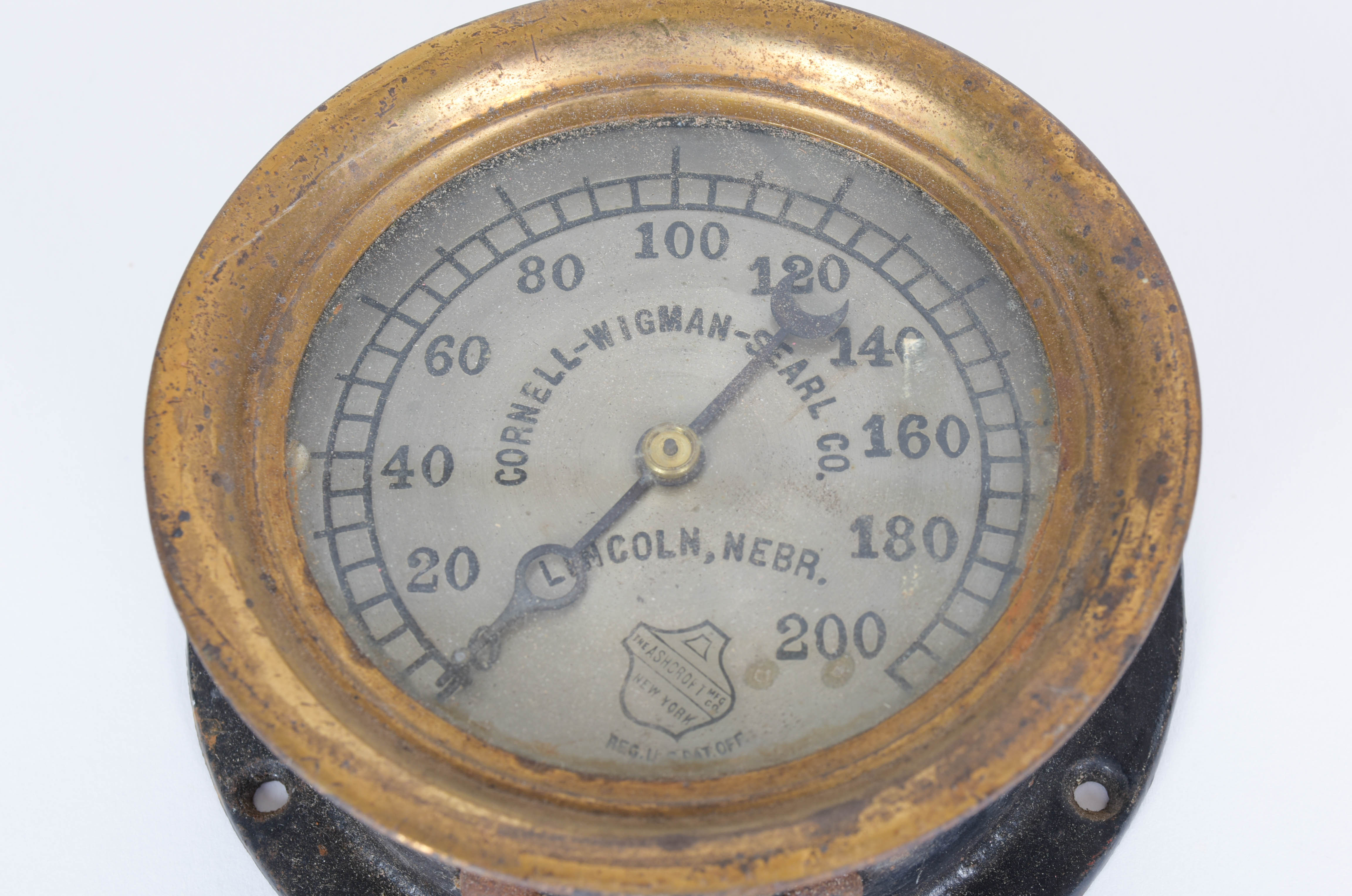 Cornell-Wigman-Searl Co. Steam Gauge and Thermometer