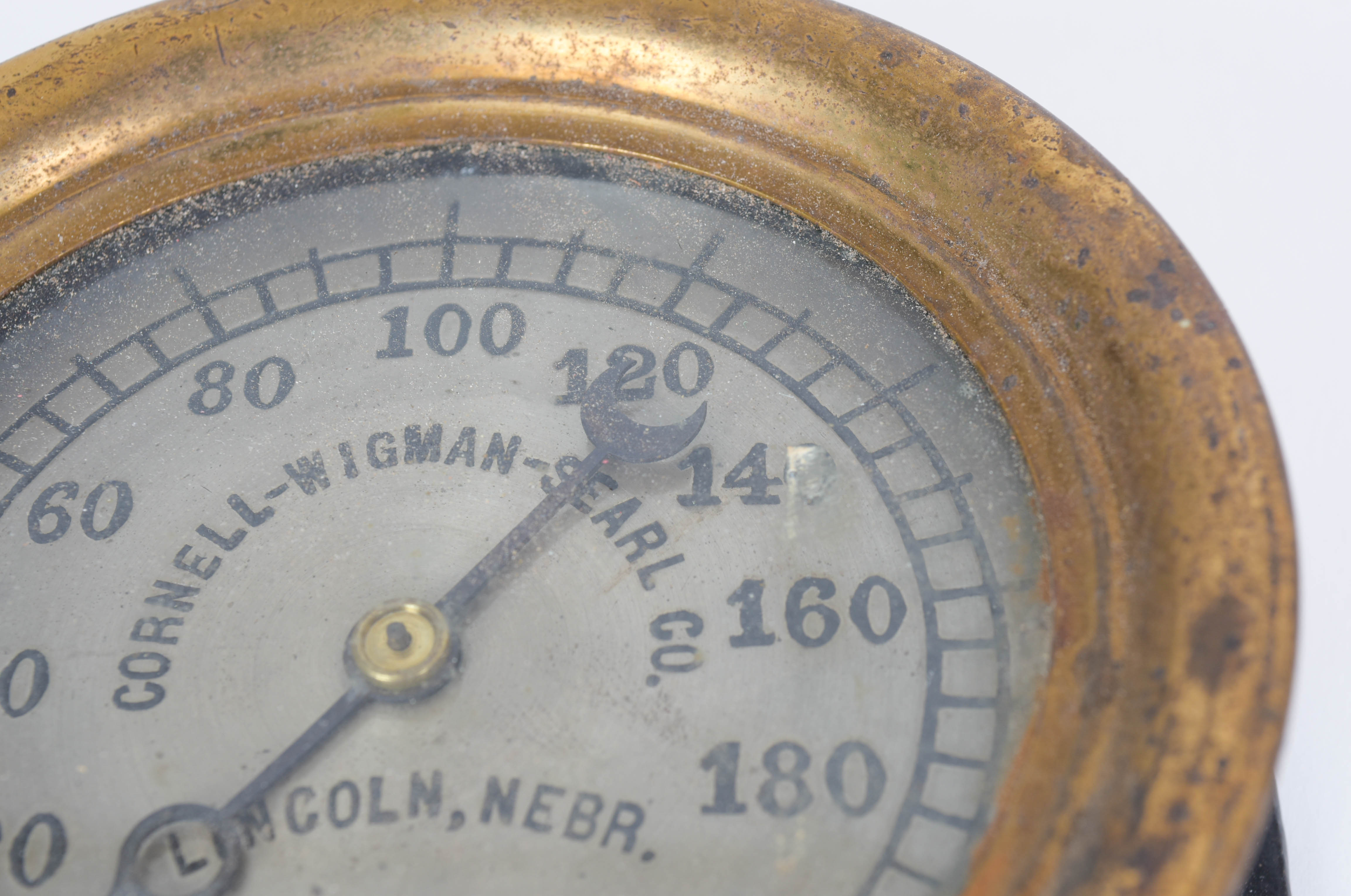 Cornell-Wigman-Searl Co. Steam Gauge and Thermometer