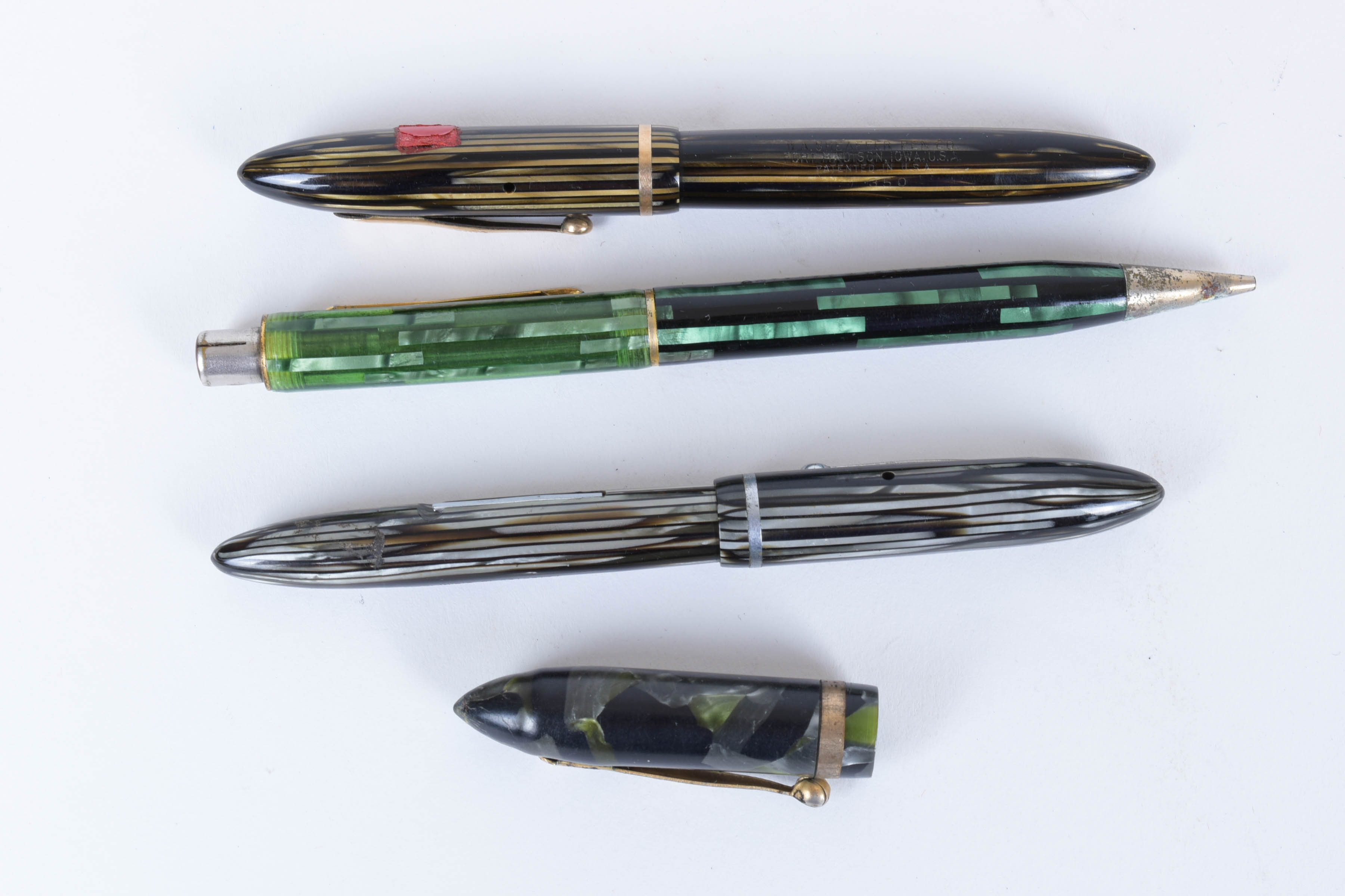 Grouping of Fountain Pens and Pencils