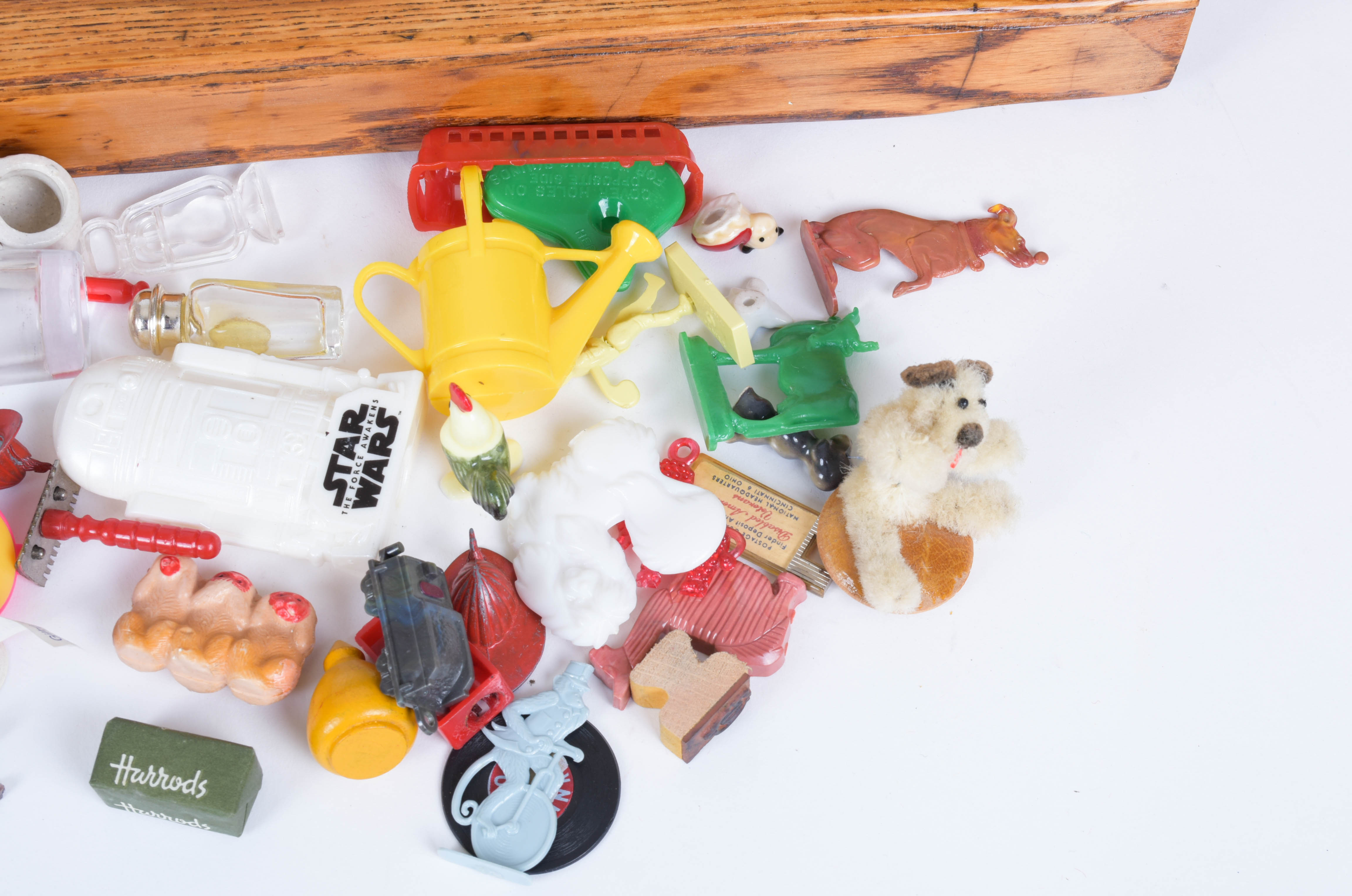 Pair of Antique Printer's Trays with Miniatures