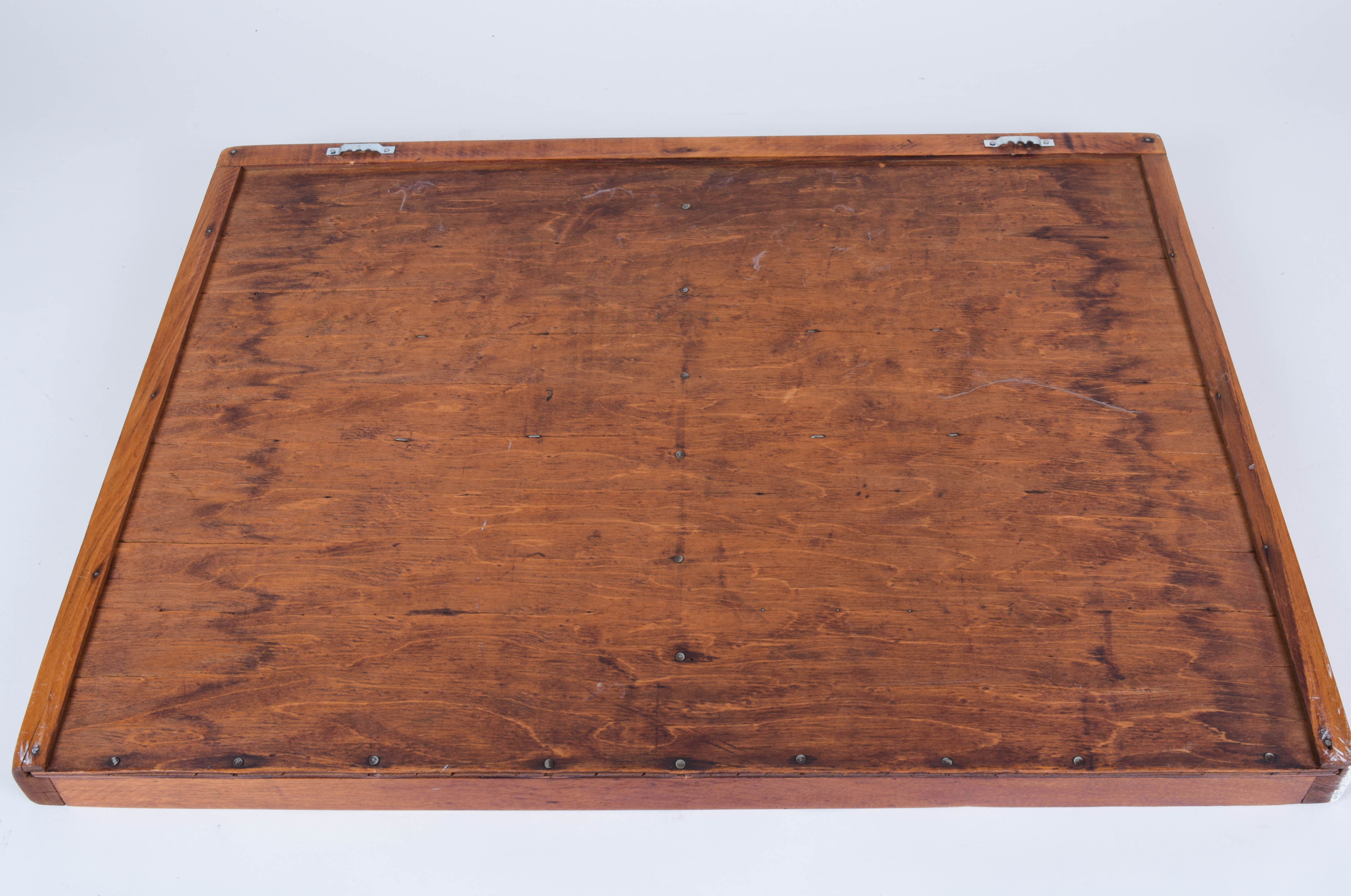 Pair of Antique Printer's Trays with Miniatures