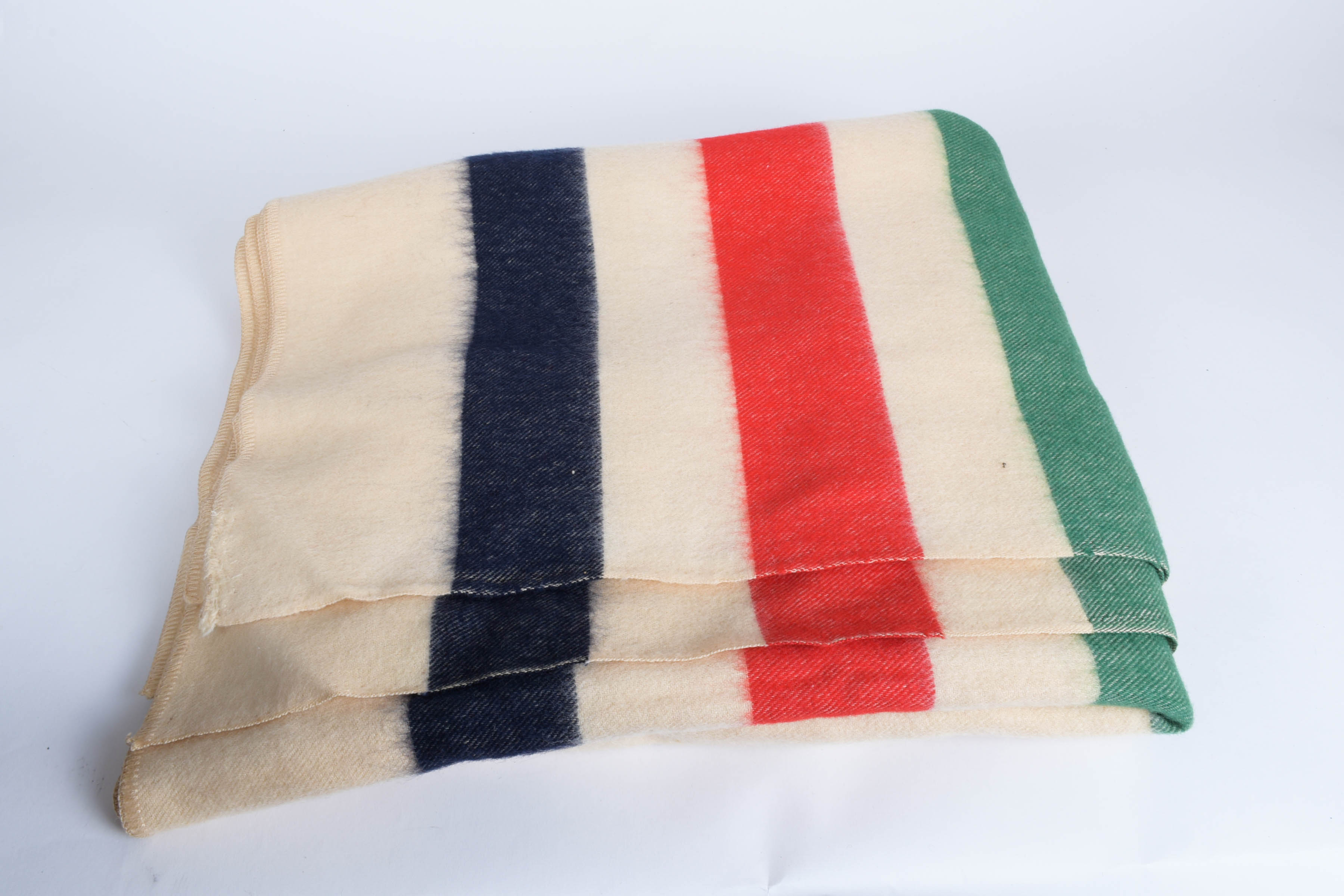 Vintage Wool Hudson Bay Point Blanket