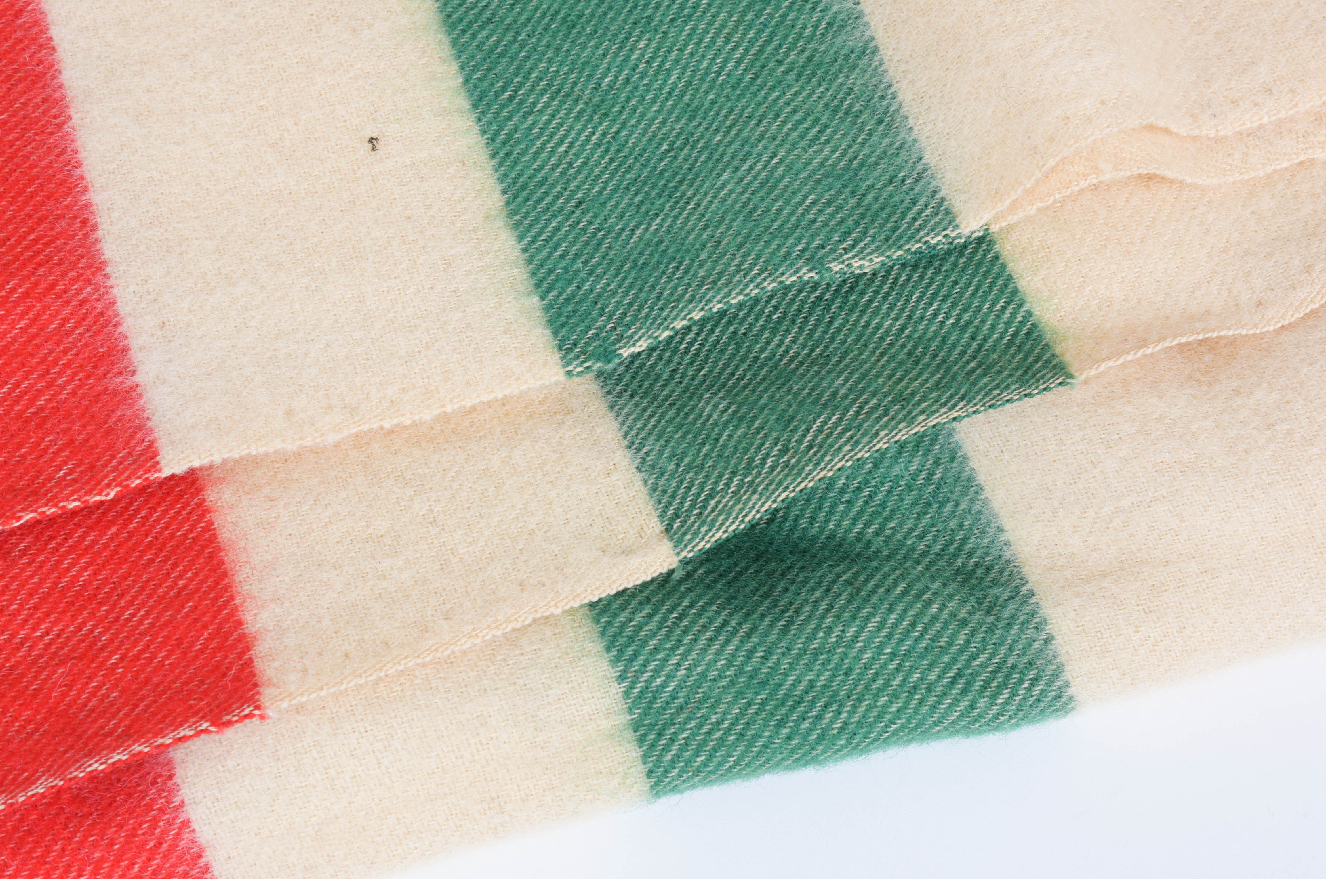 Vintage Wool Hudson Bay Point Blanket