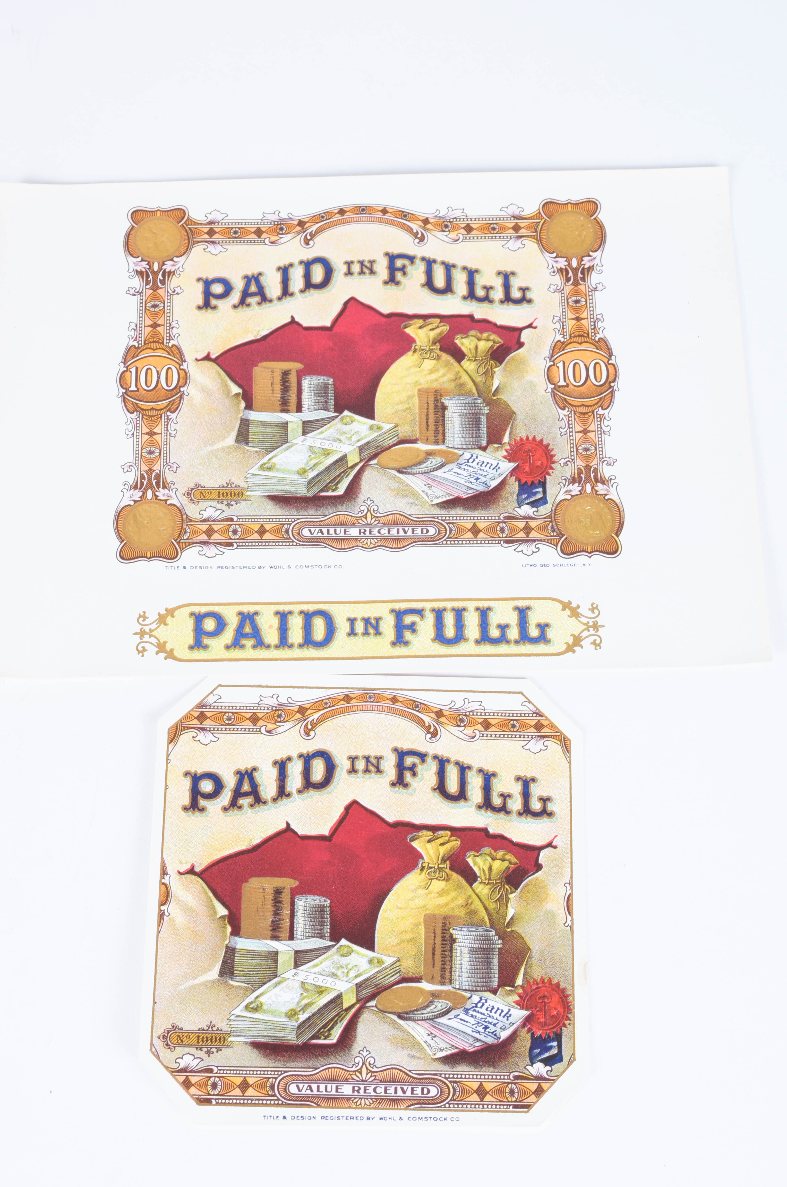 19th Century Reproduction Cigar Box Labels