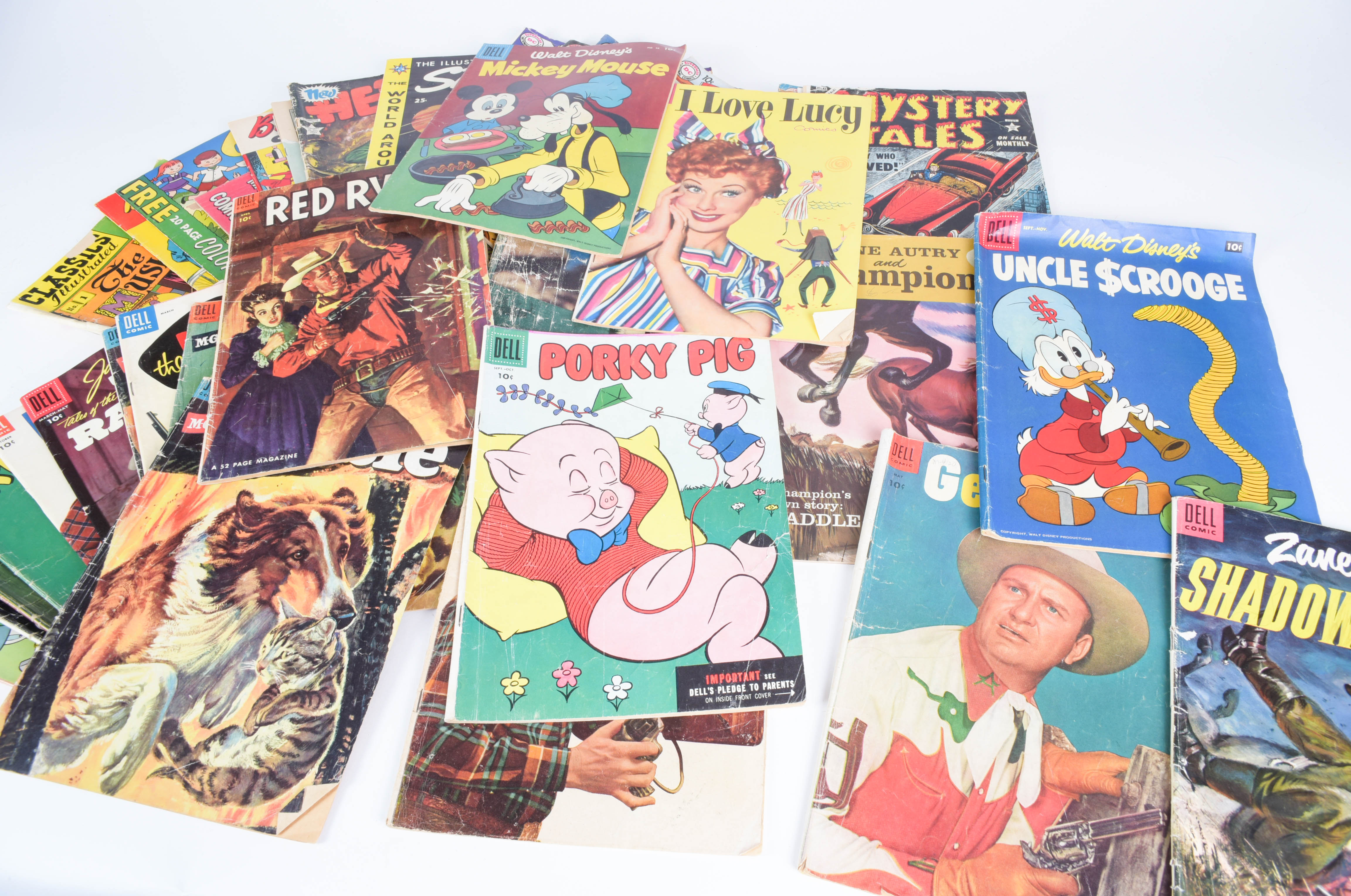 1950s Comic Books "Superboy," "I Love Lucy," Disney, Lone Ranger and More