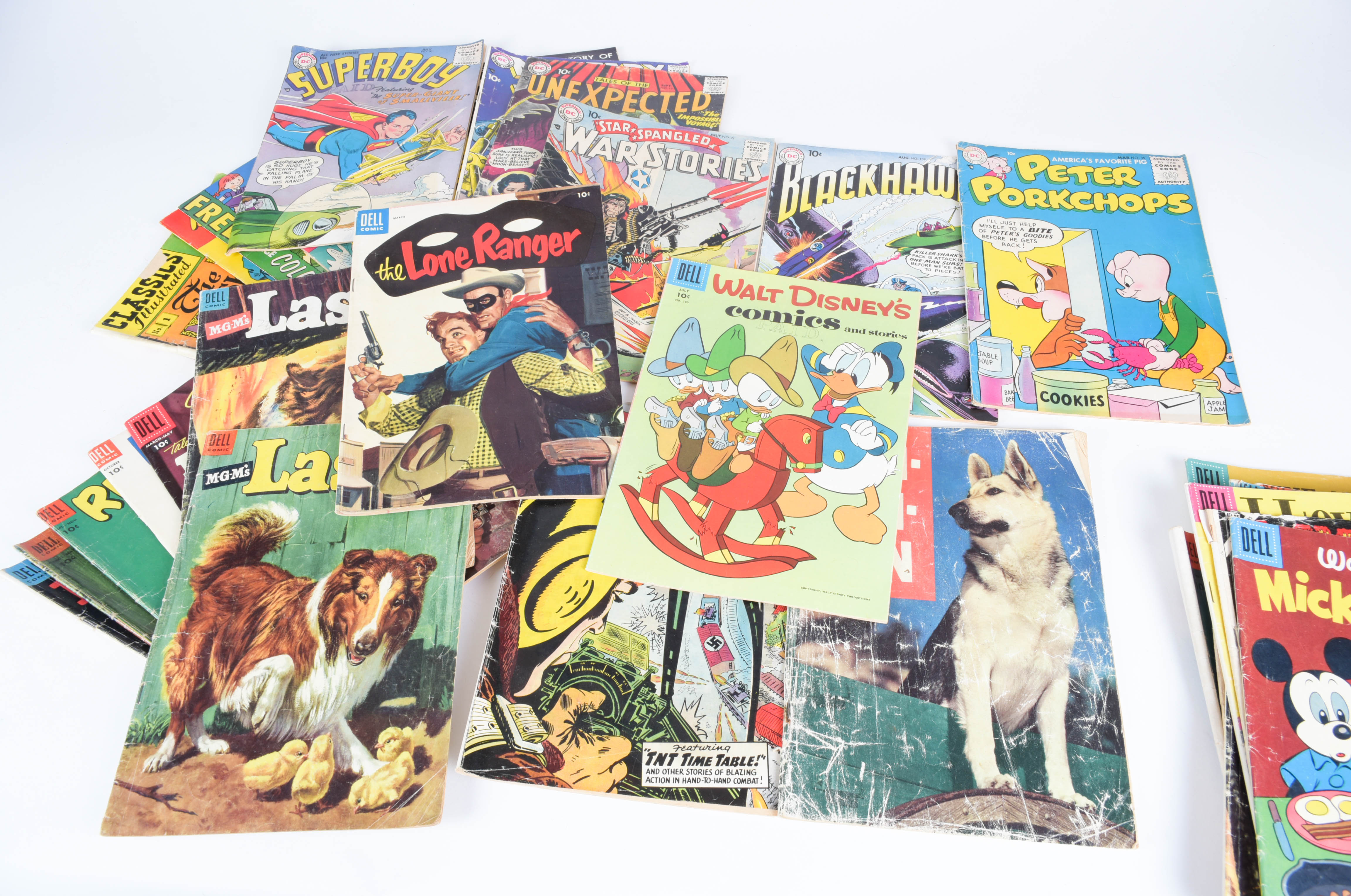 1950s Comic Books "Superboy," "I Love Lucy," Disney, Lone Ranger and More