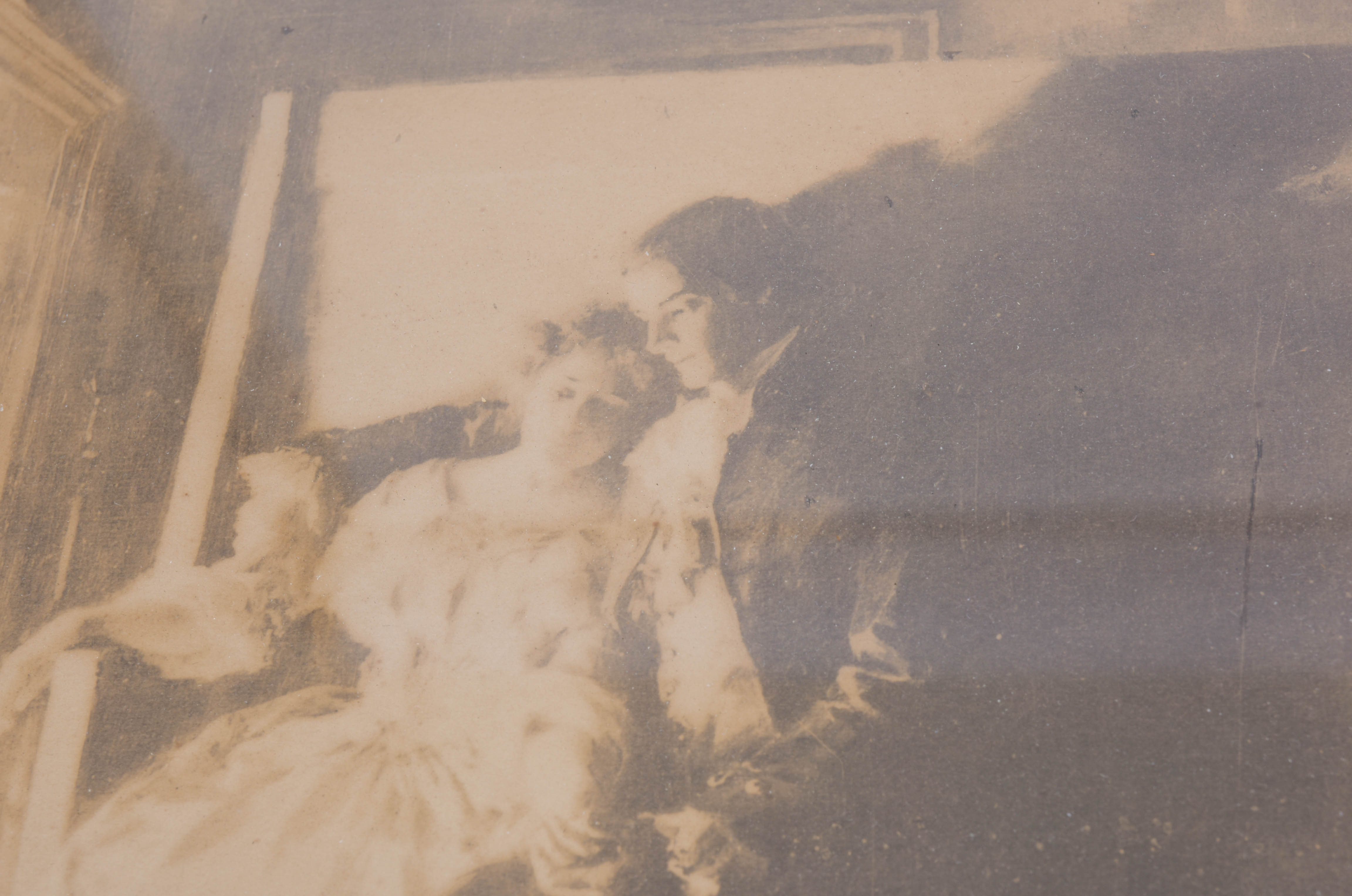 Vintage Framed Art Featuring Women and Children