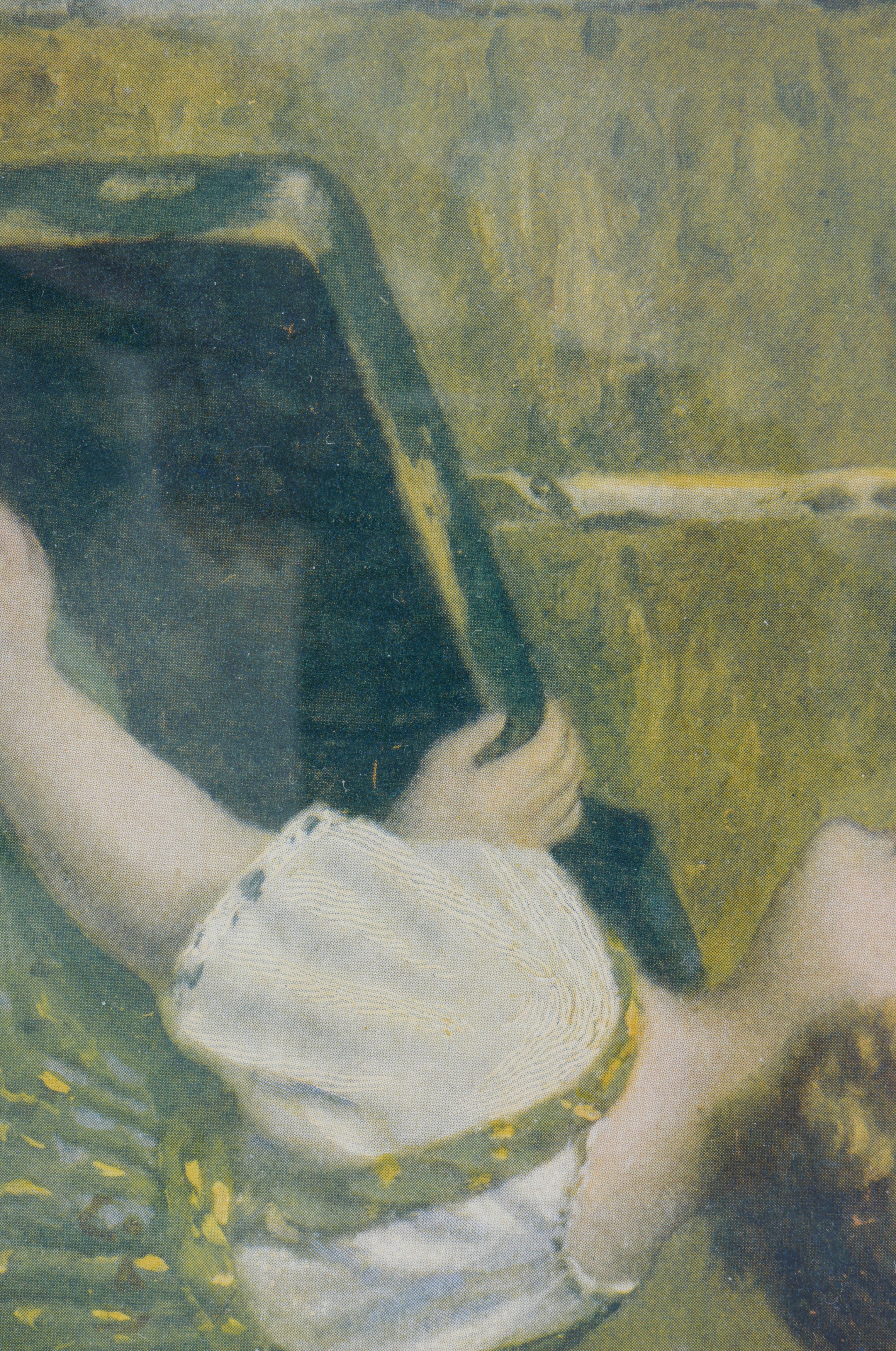 Vintage Framed Art Featuring Women and Children