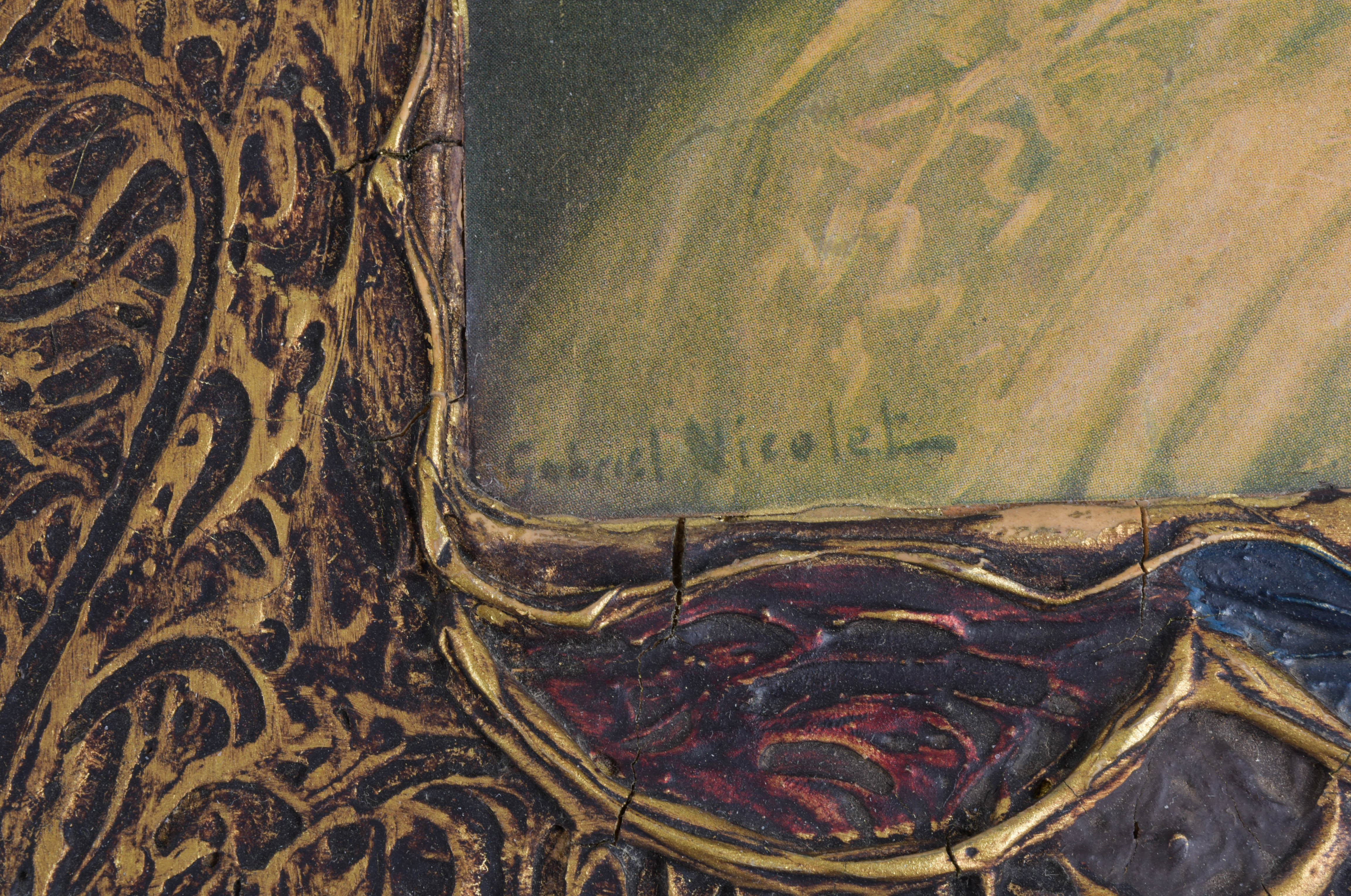 Vintage Framed Art Featuring Women and Children