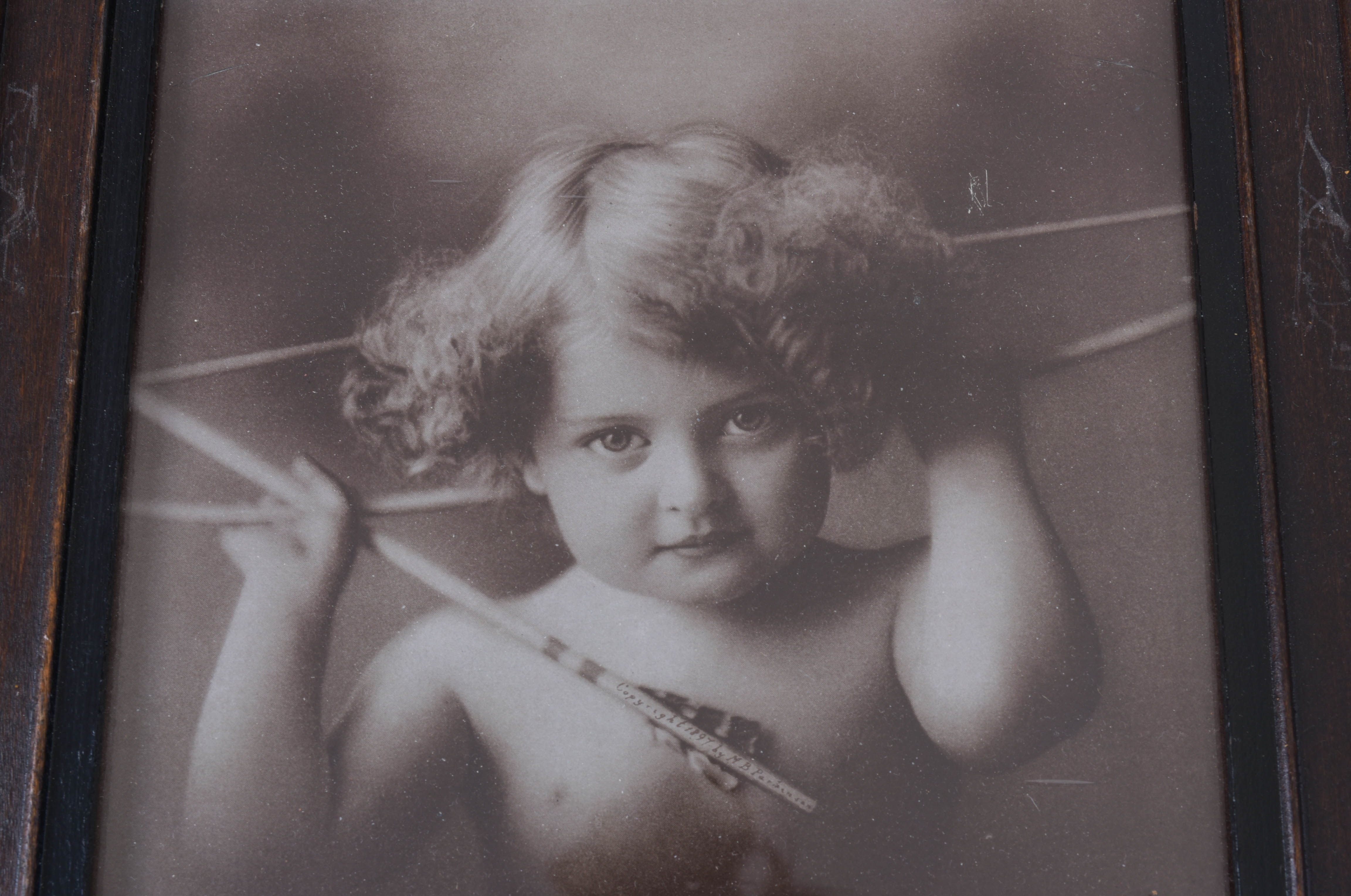 Vintage Framed Art Featuring Women and Children