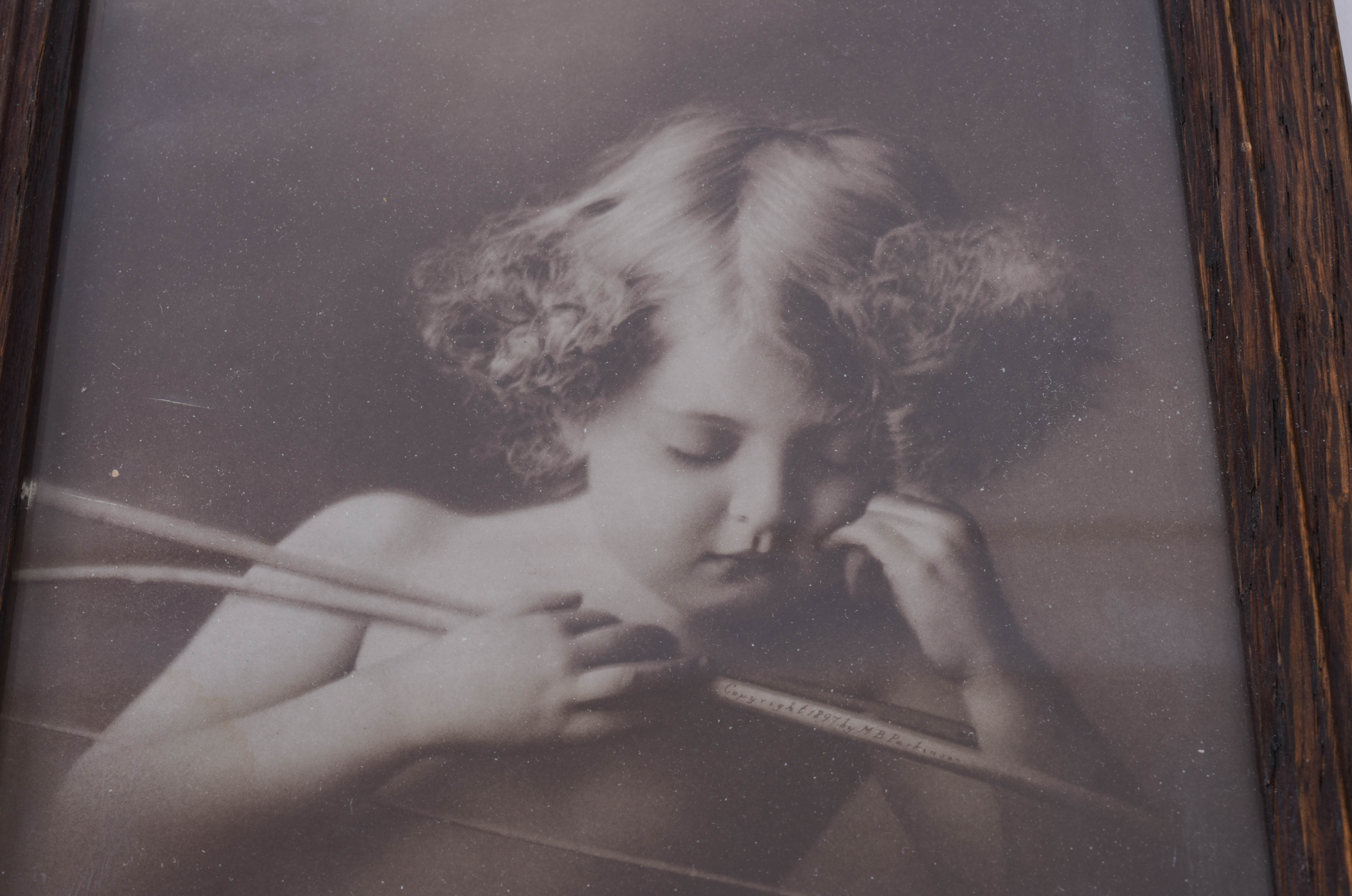 Vintage Framed Art Featuring Women and Children