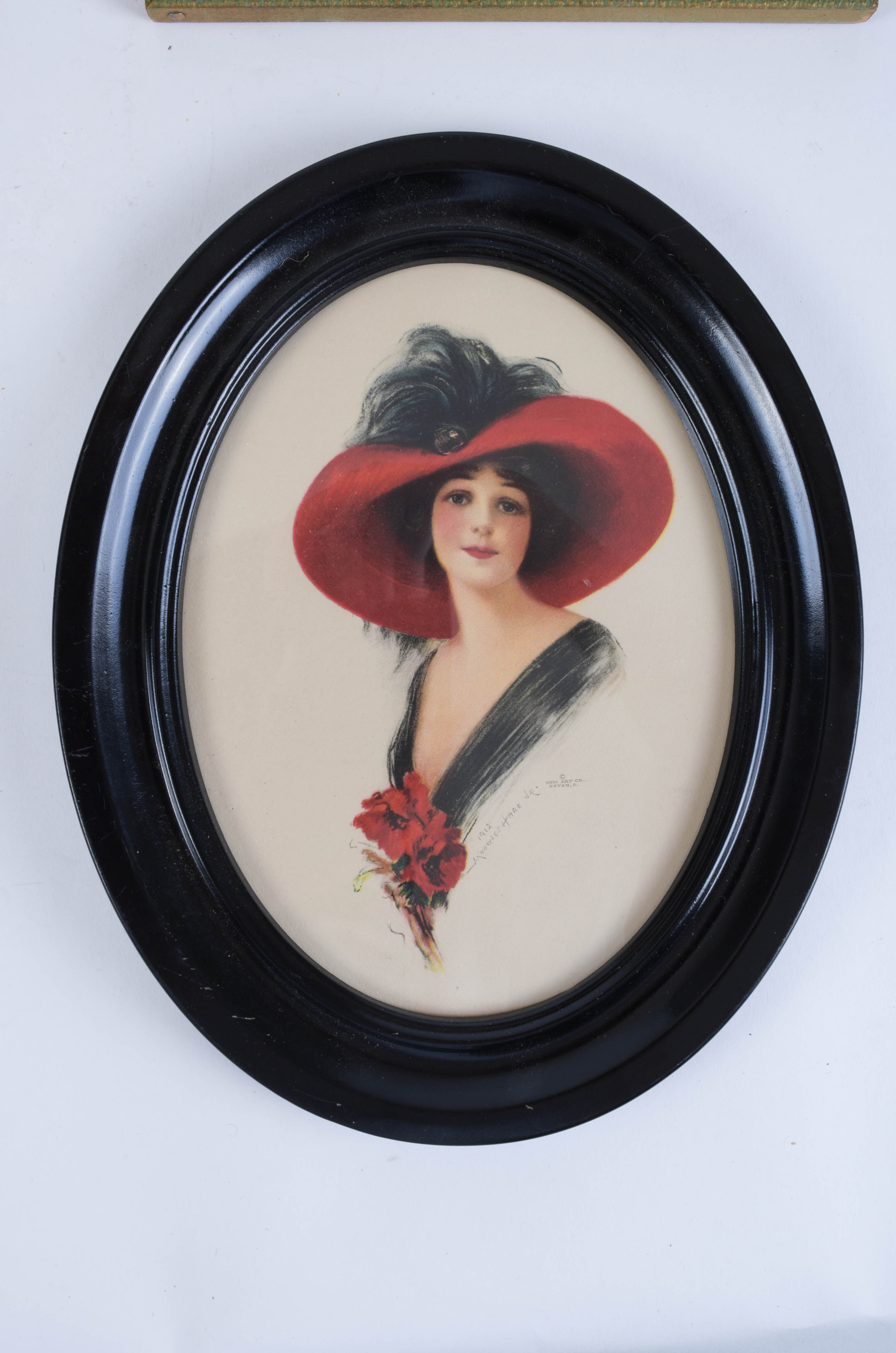 Vintage Framed Art Featuring Women and Children