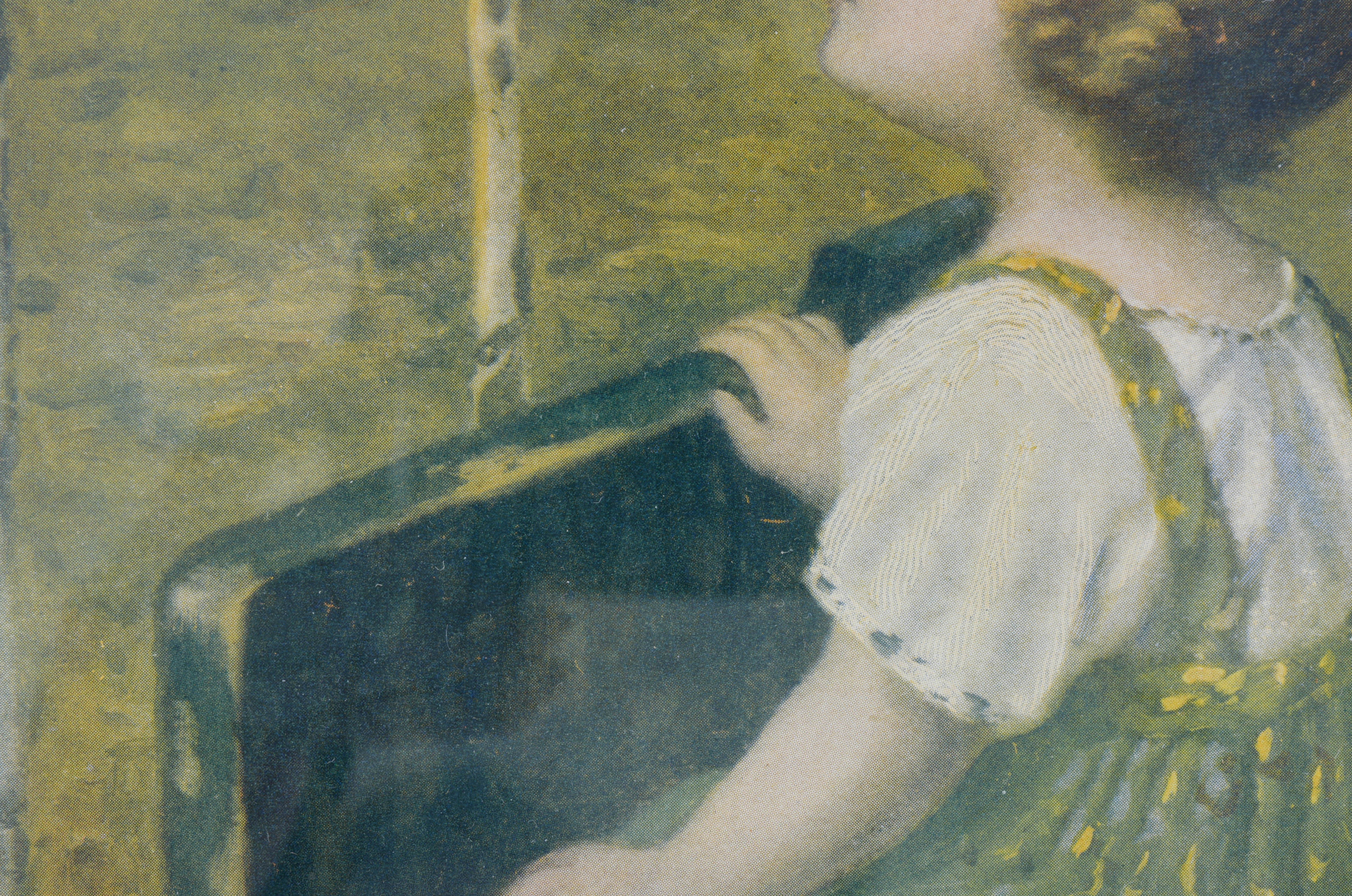 Vintage Framed Art Featuring Women and Children