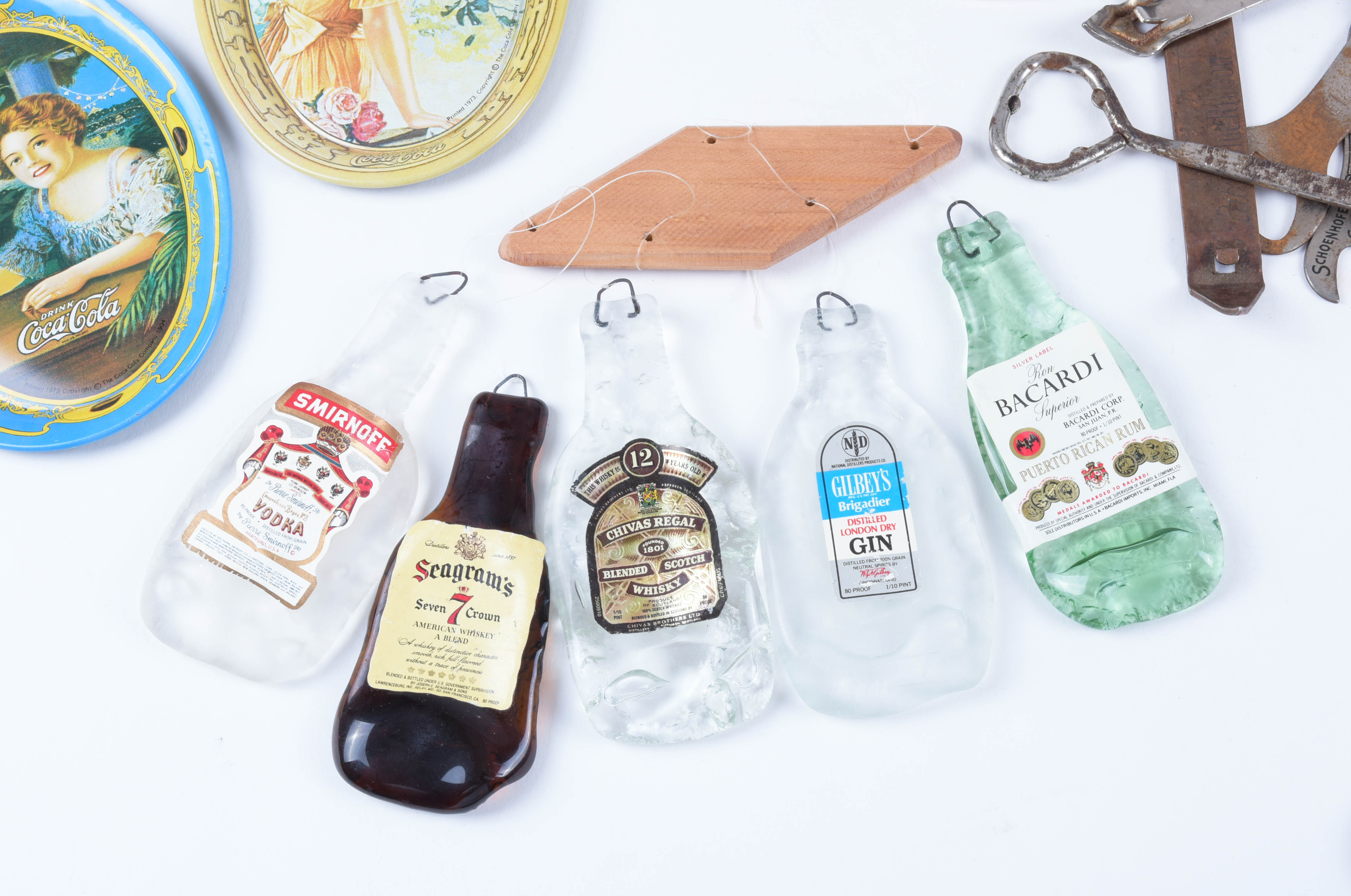 Vintage Bottle Openers and Assorted Beverage Decor