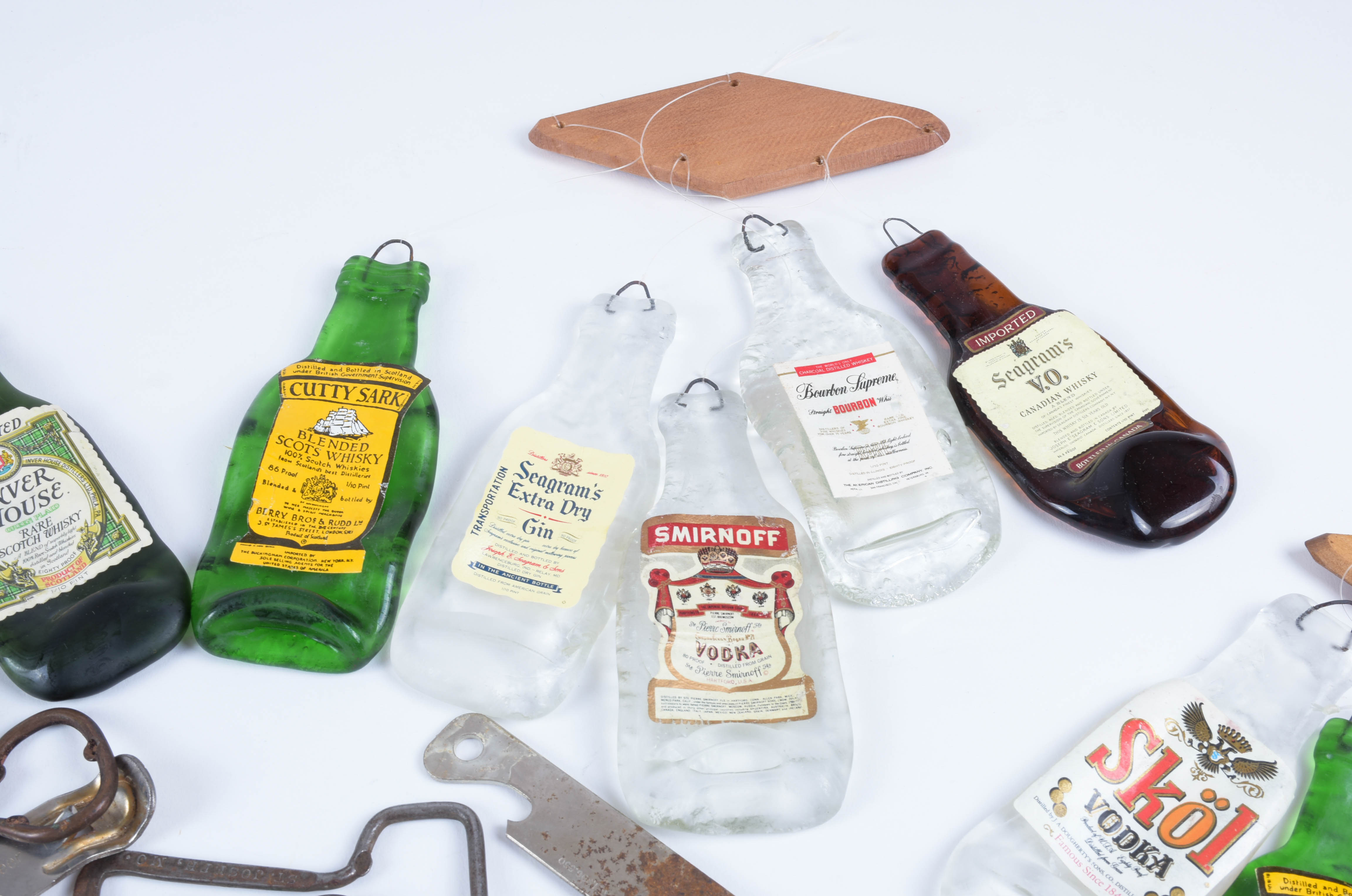 Vintage Bottle Openers and Assorted Beverage Decor
