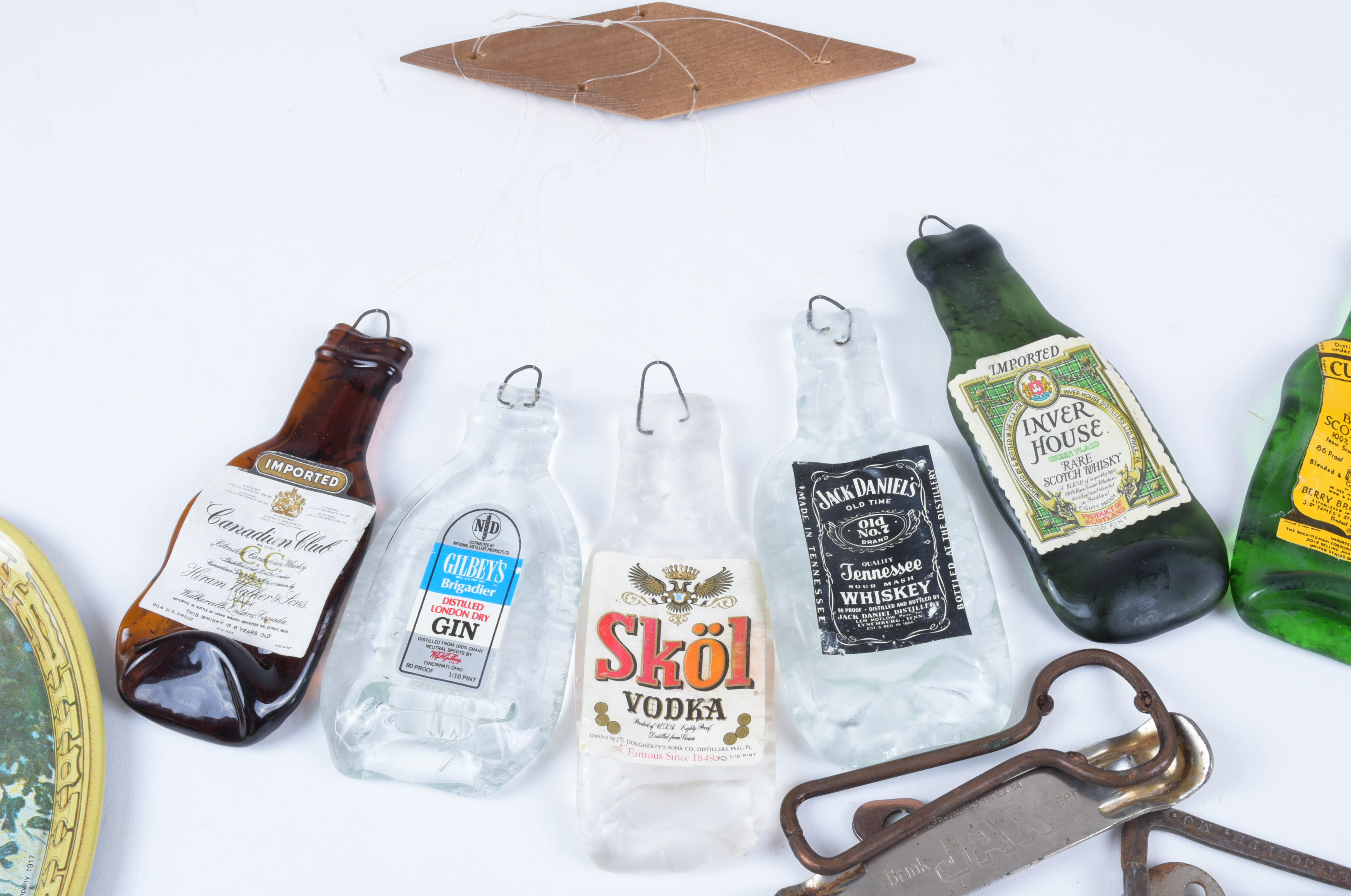 Vintage Bottle Openers and Assorted Beverage Decor