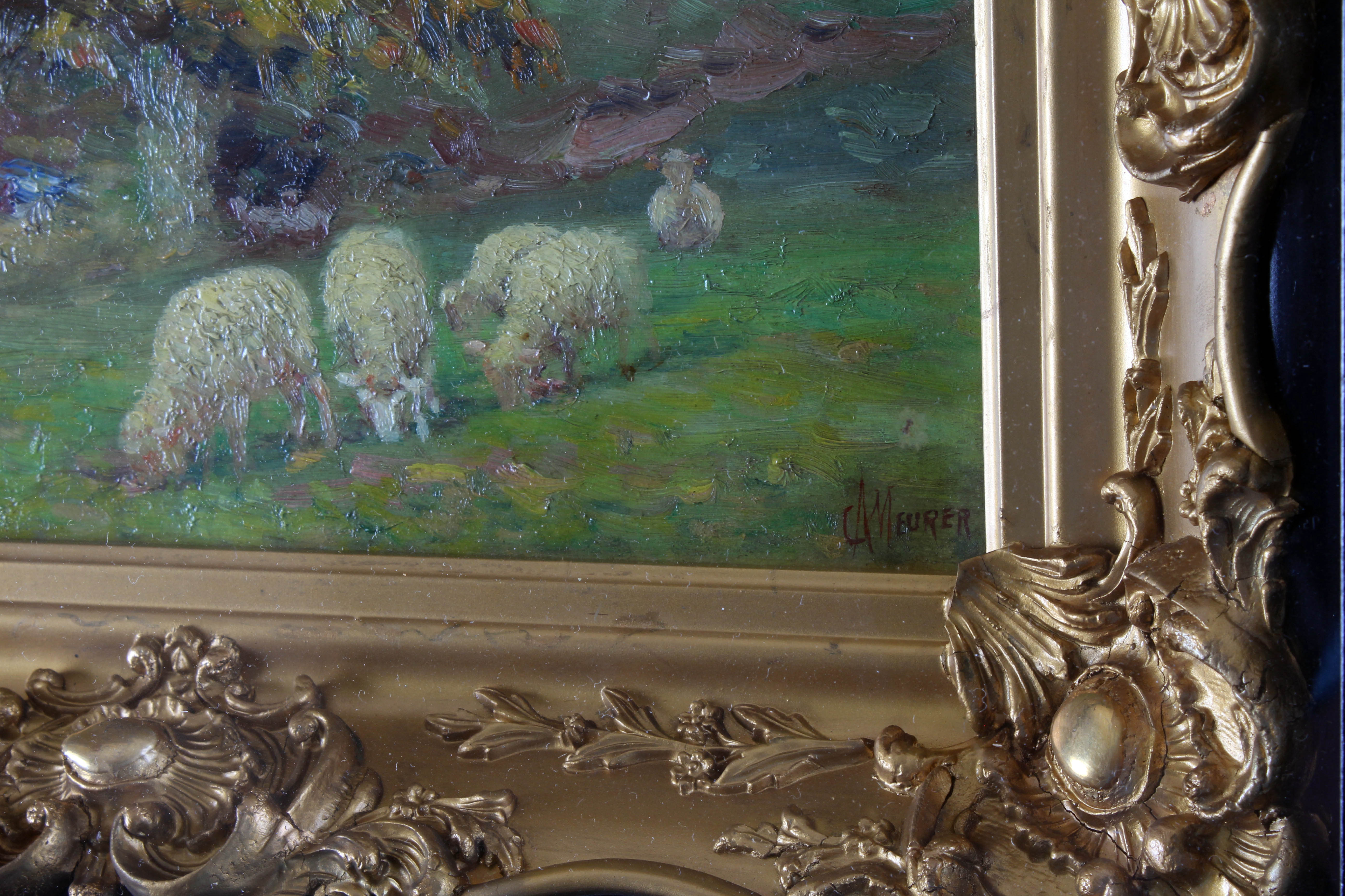 Late 19th Early 20th Century Charles Meurer Oil Painting