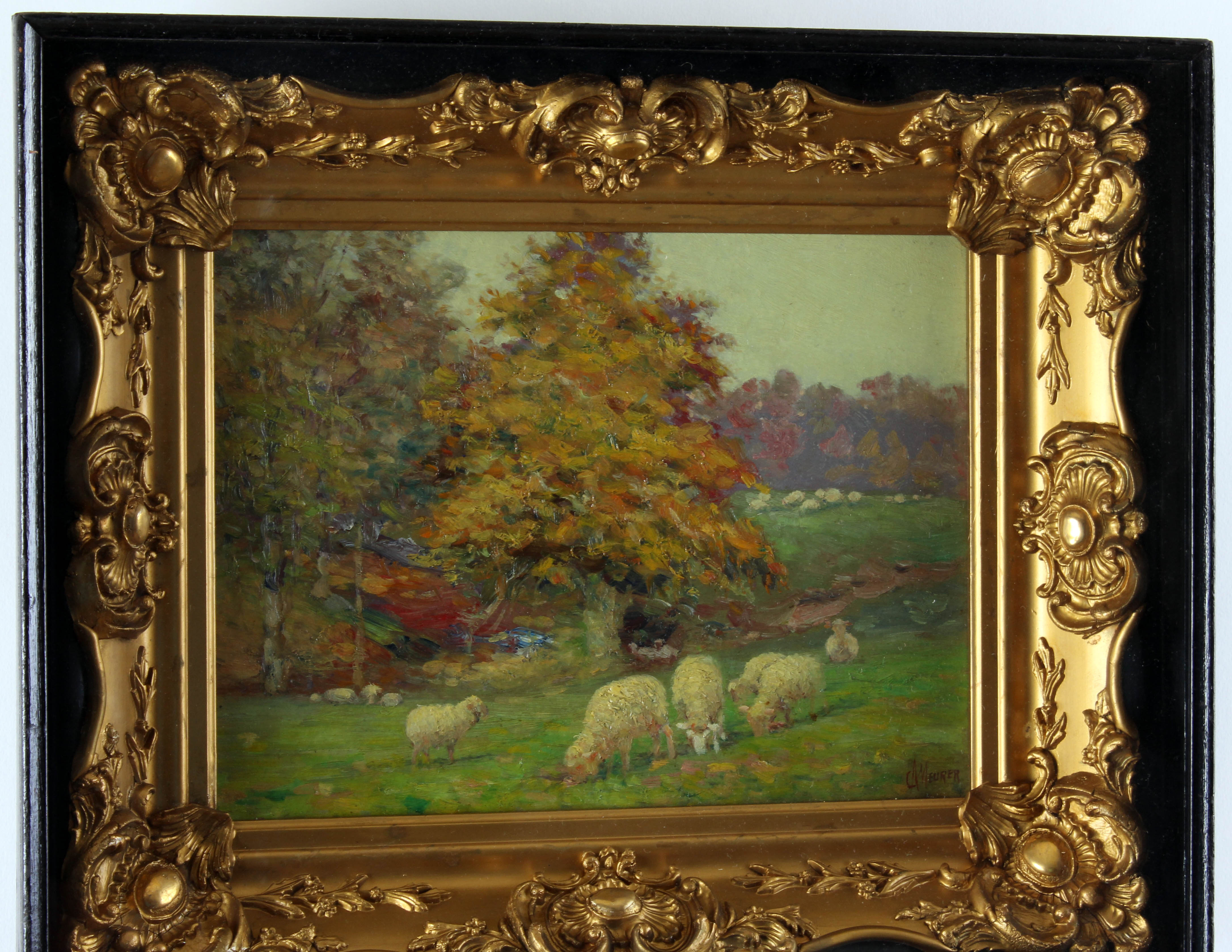 Late 19th Early 20th Century Charles Meurer Oil Painting