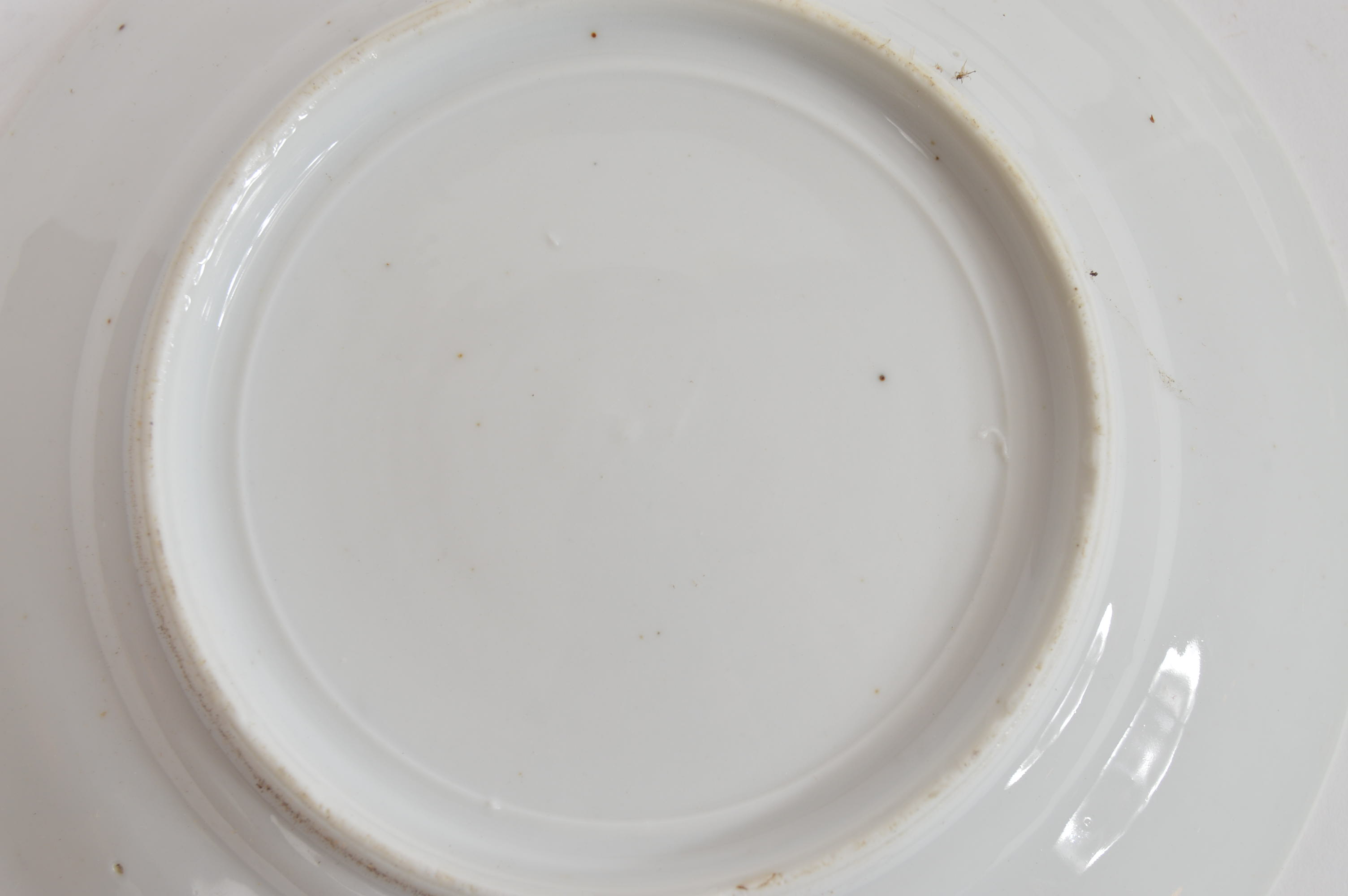 Four Antique Fine China Dessert Plates