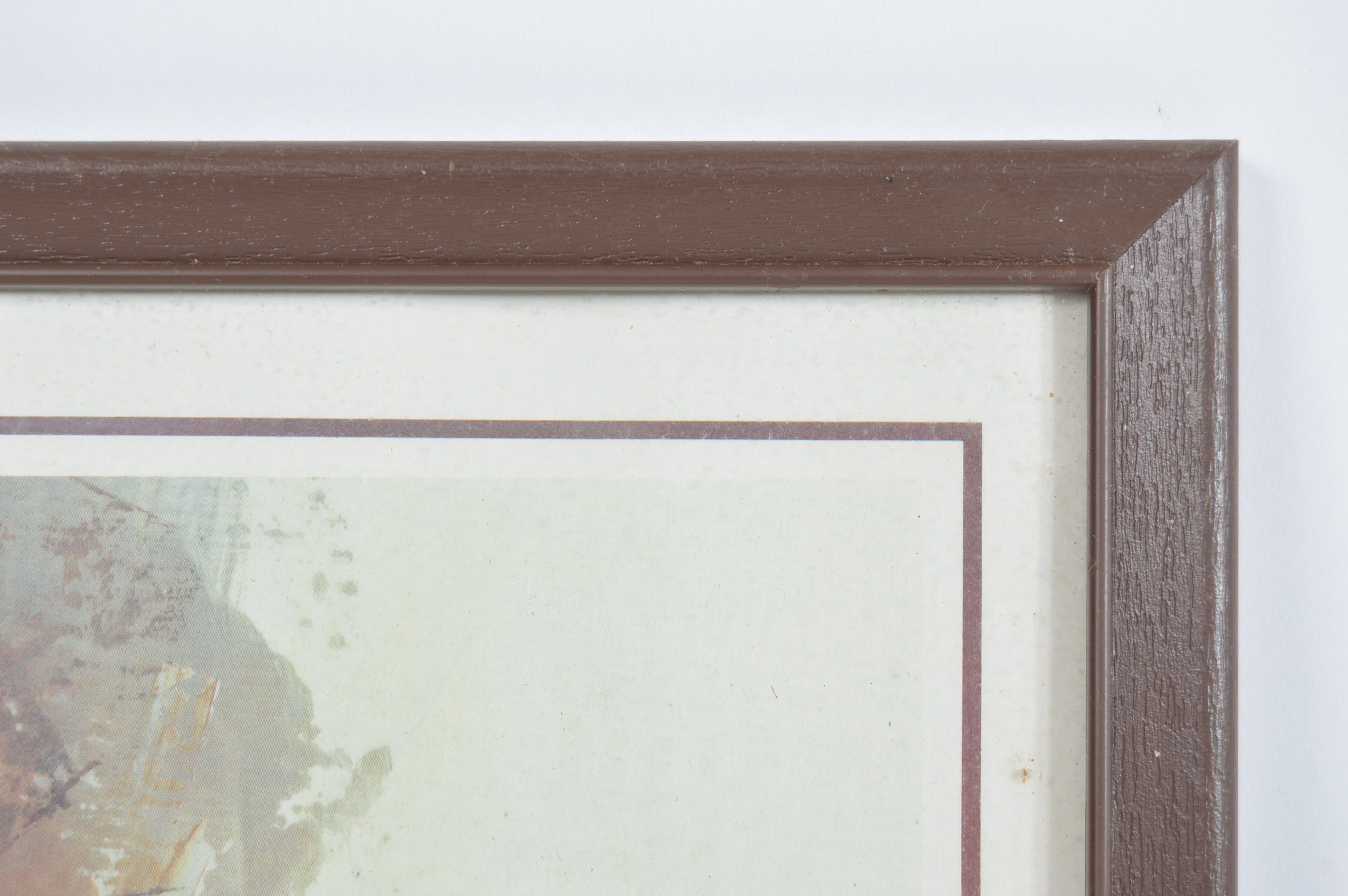 Pair of Framed Offset Lithograph Farm Scenes