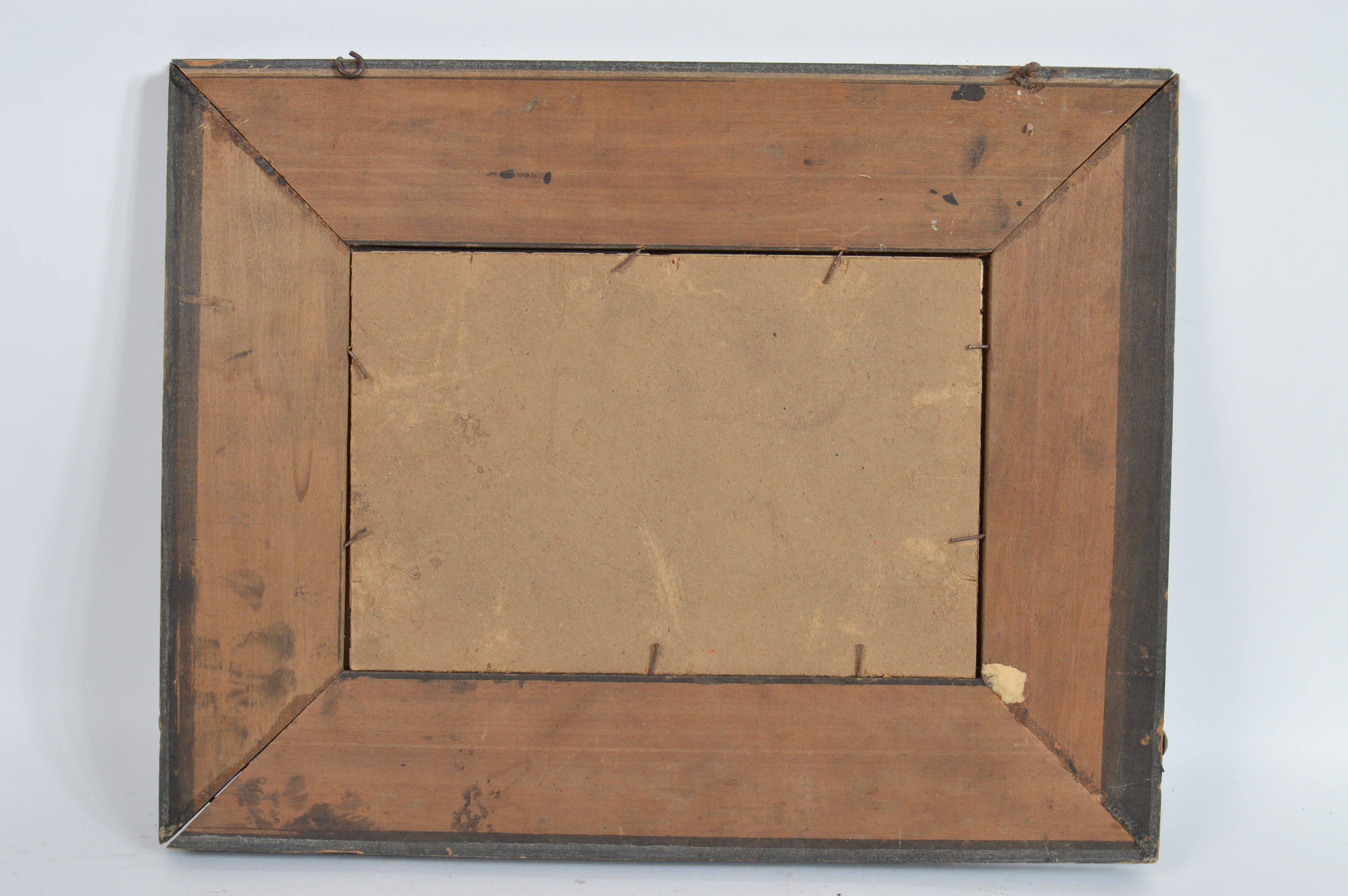 Vintage Watering Can, Green Vase, and Framed Print