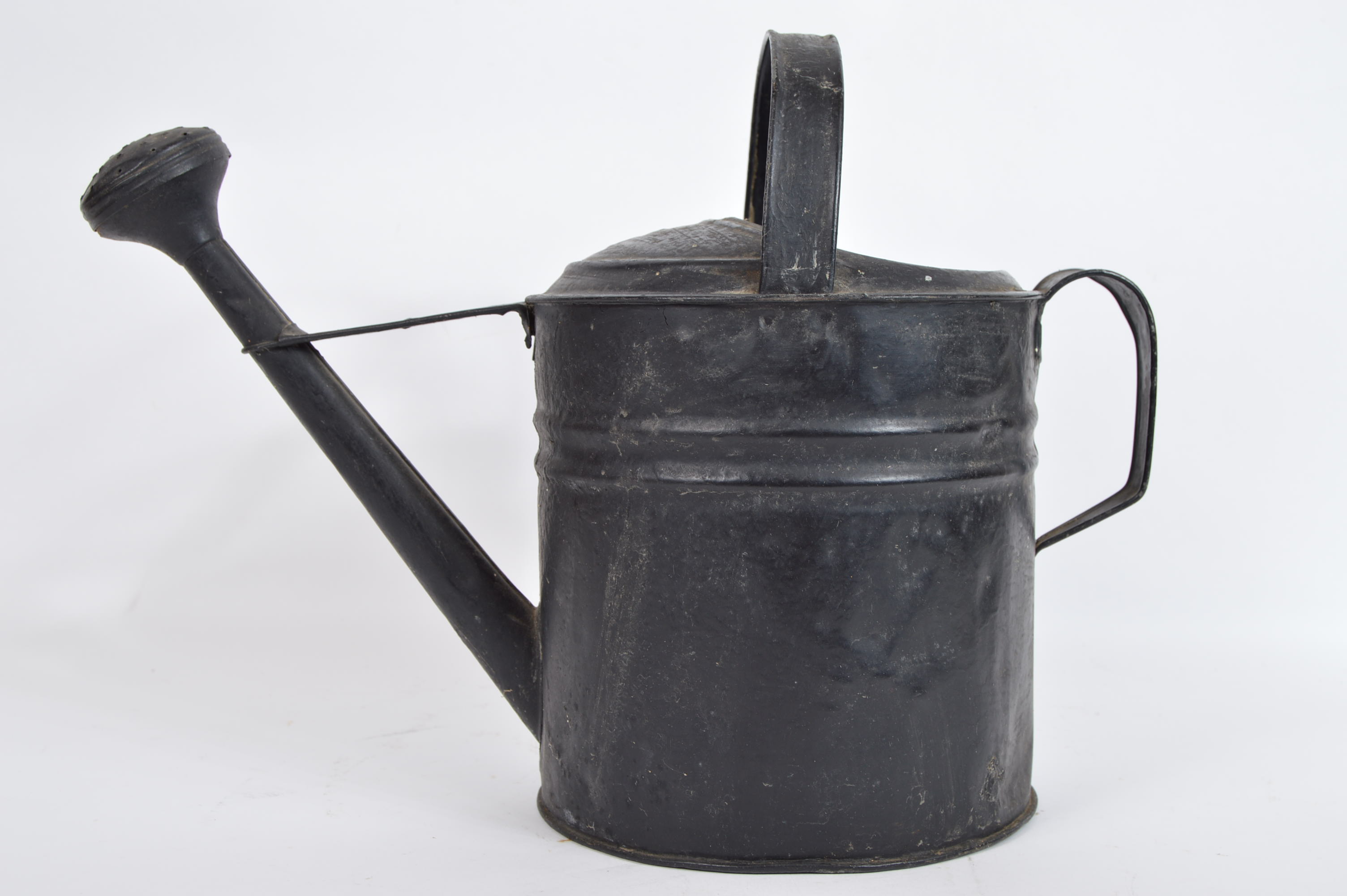 Vintage Watering Can, Green Vase, and Framed Print