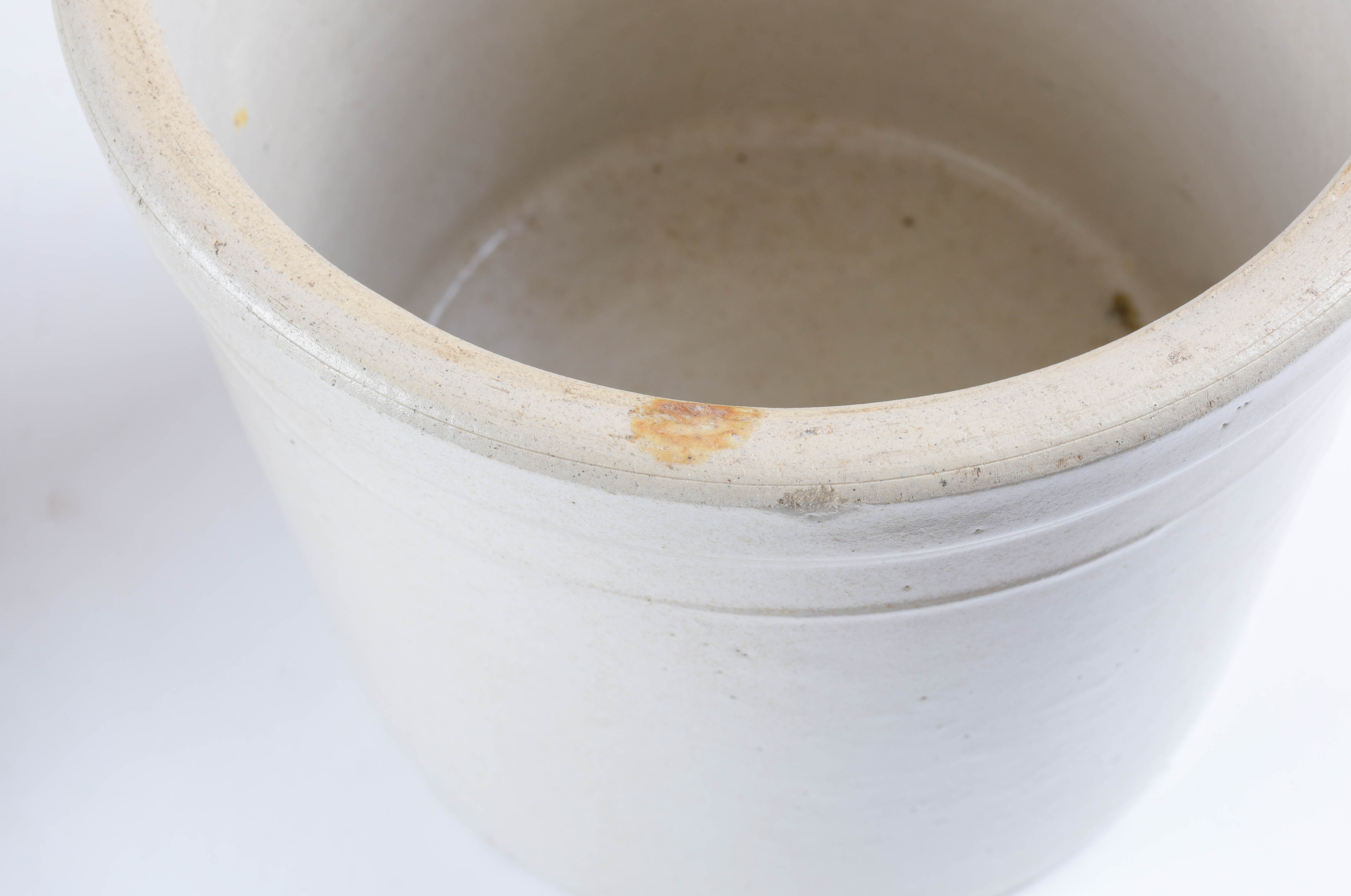 Primitive Stoneware Mixing Bowl and Crock