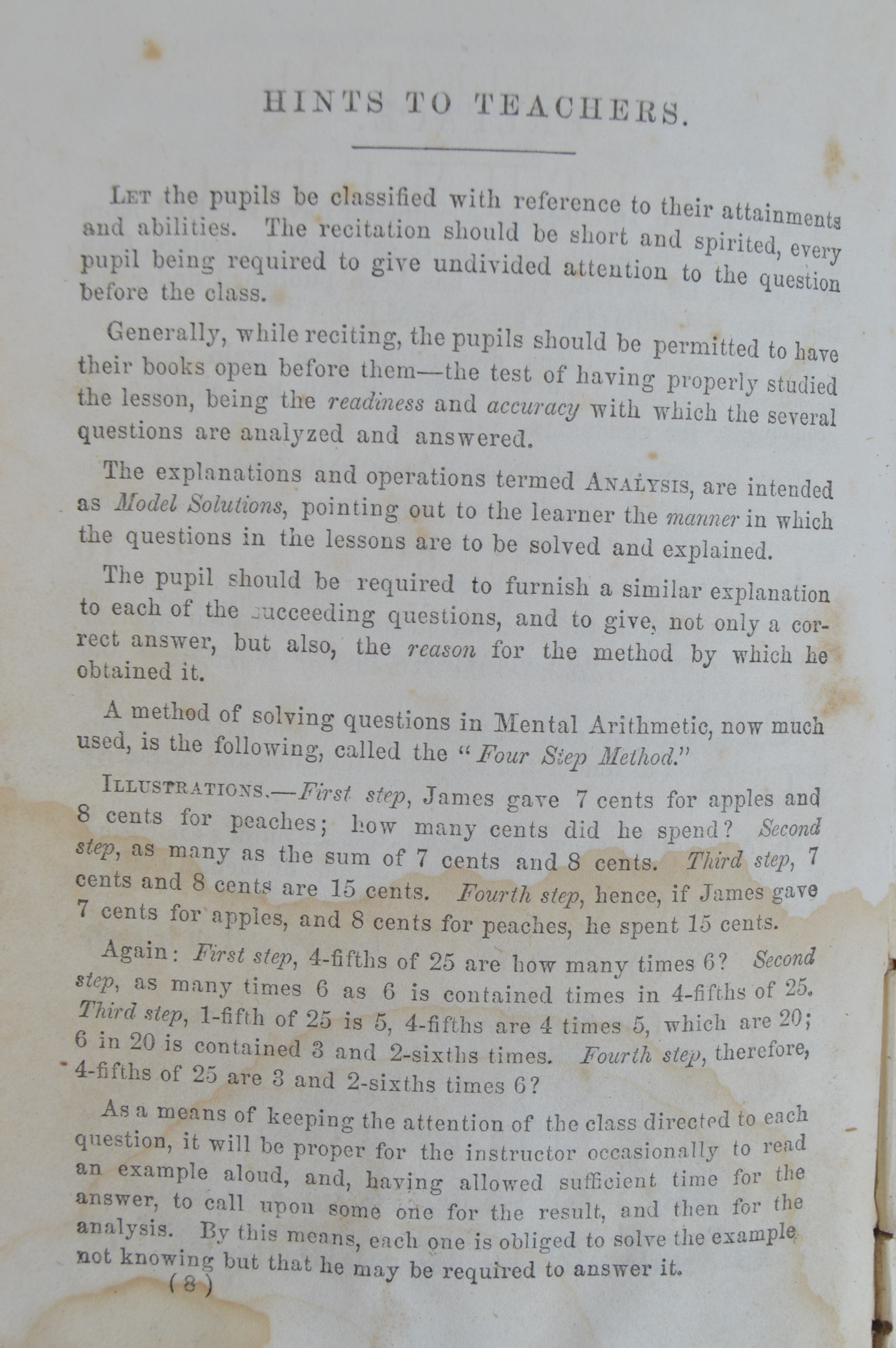 Antique and Vintage Educational Books and Wooden Bookshelf