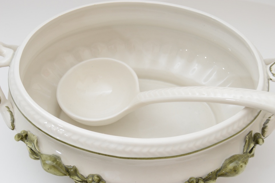 Hand Painted Italian Soup Tureen