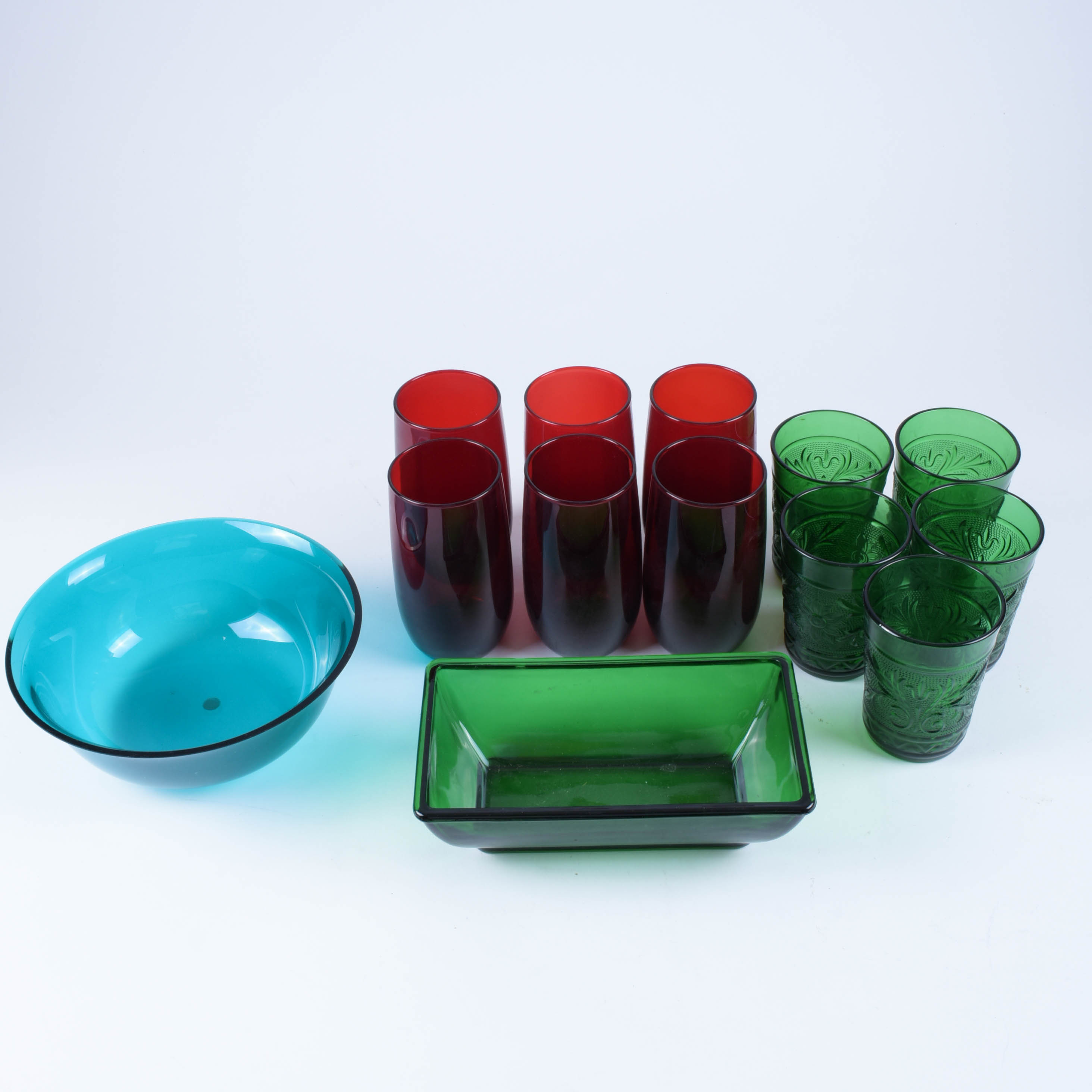 Colorful Collection of Vintage Glass