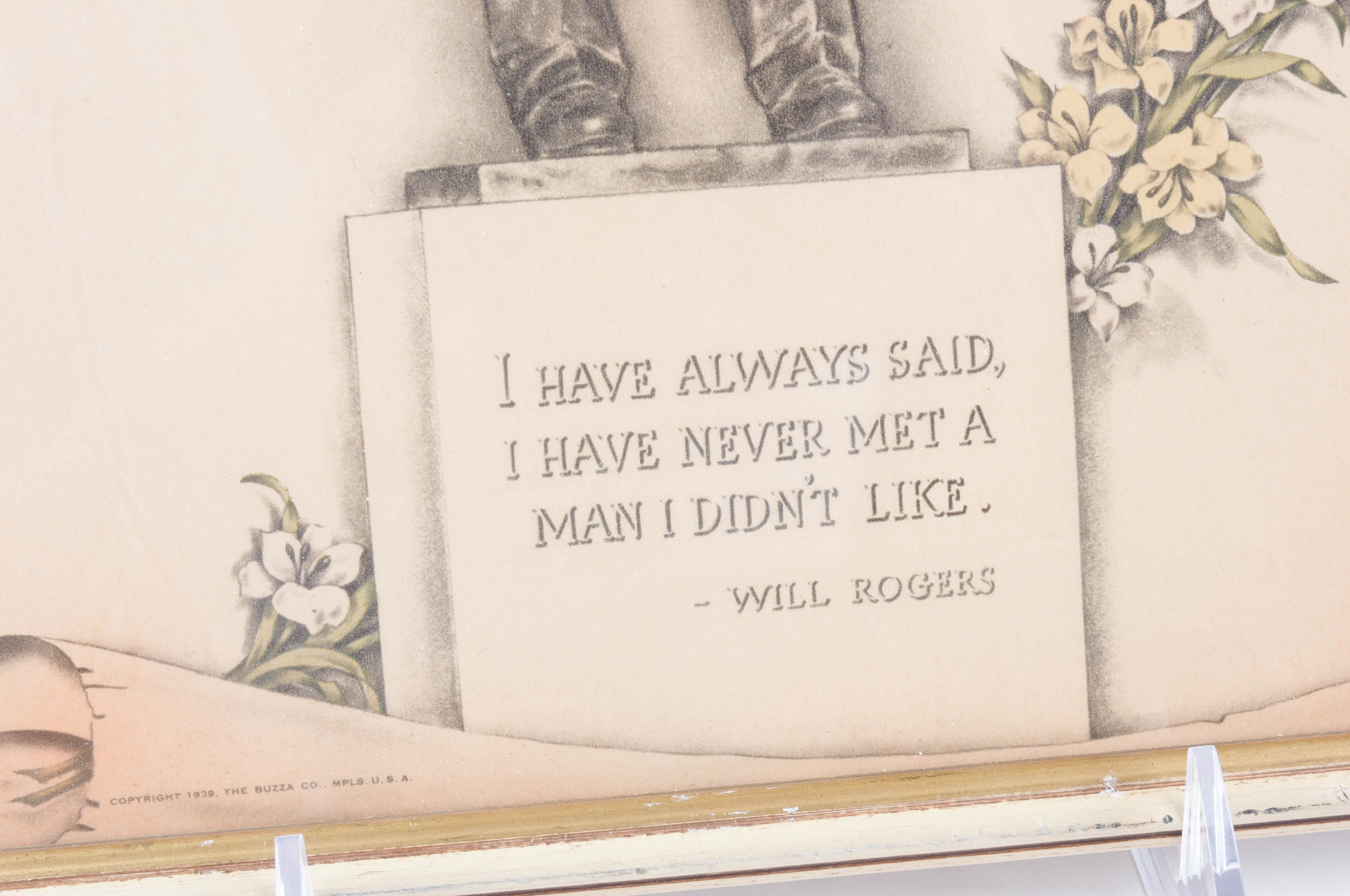 Will Rogers Statue and Print