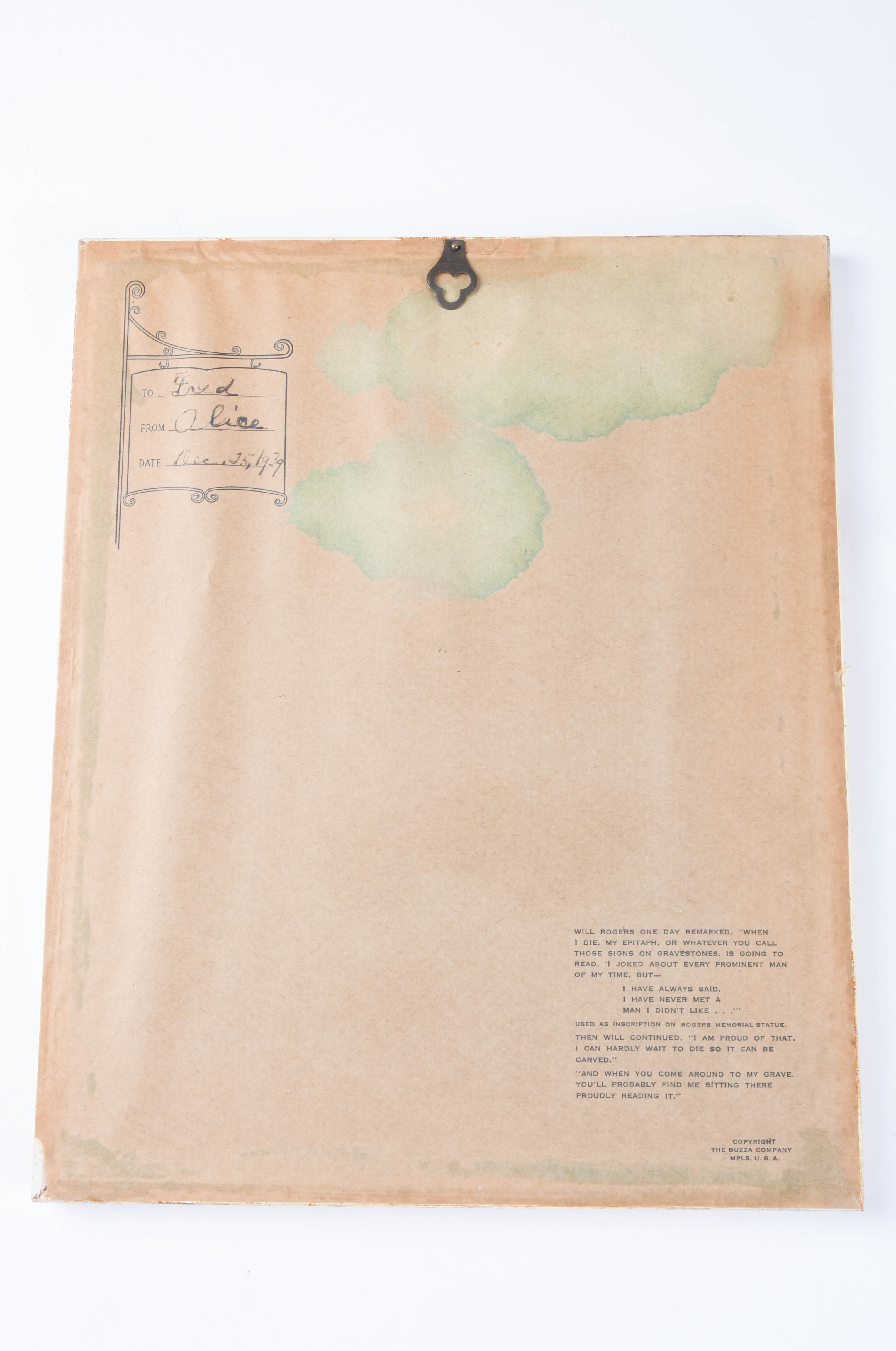 Will Rogers Statue and Print