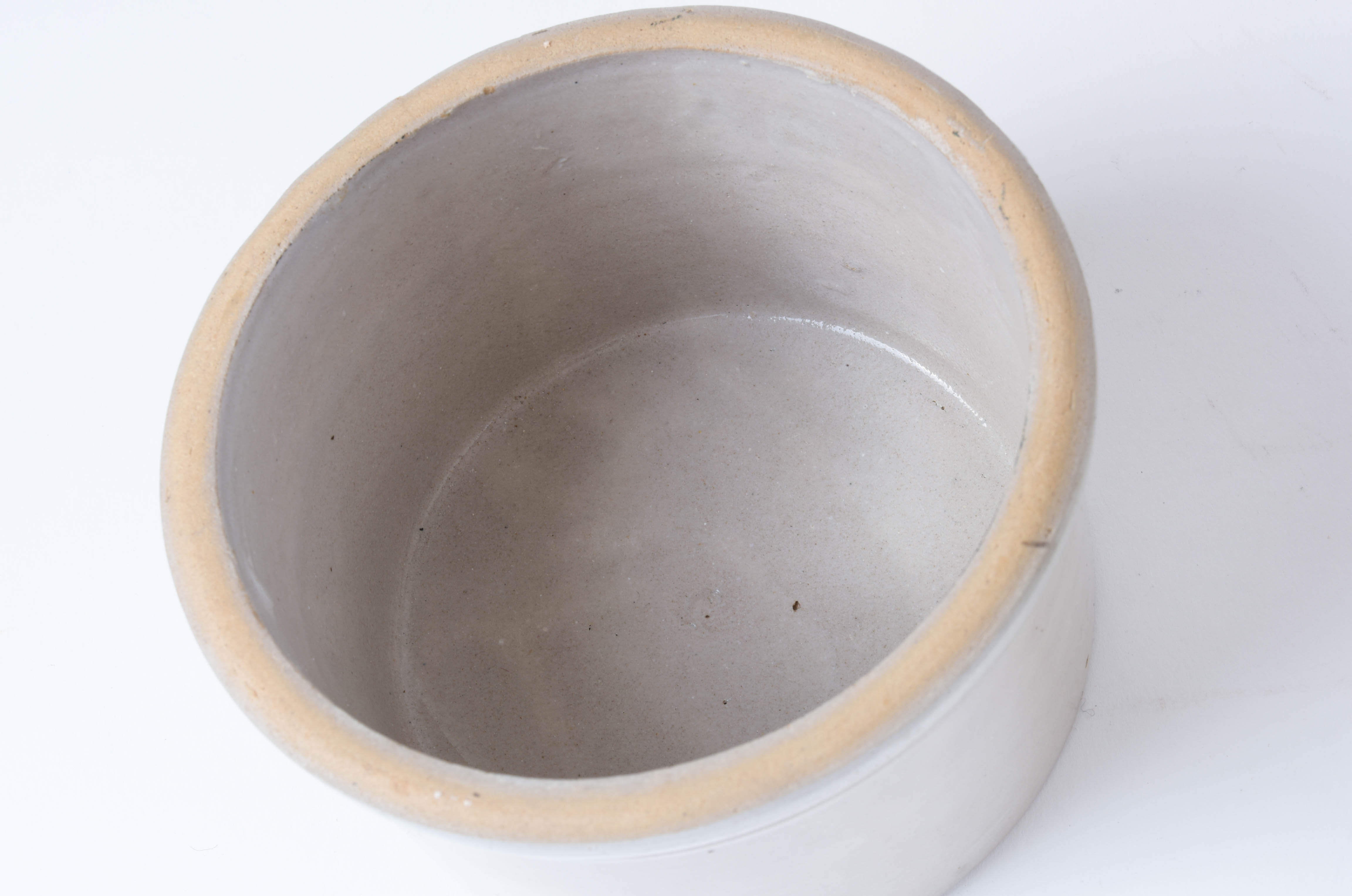 Western Stoneware "Maple Leaf" Two Gallon Crock and Smaller Crock