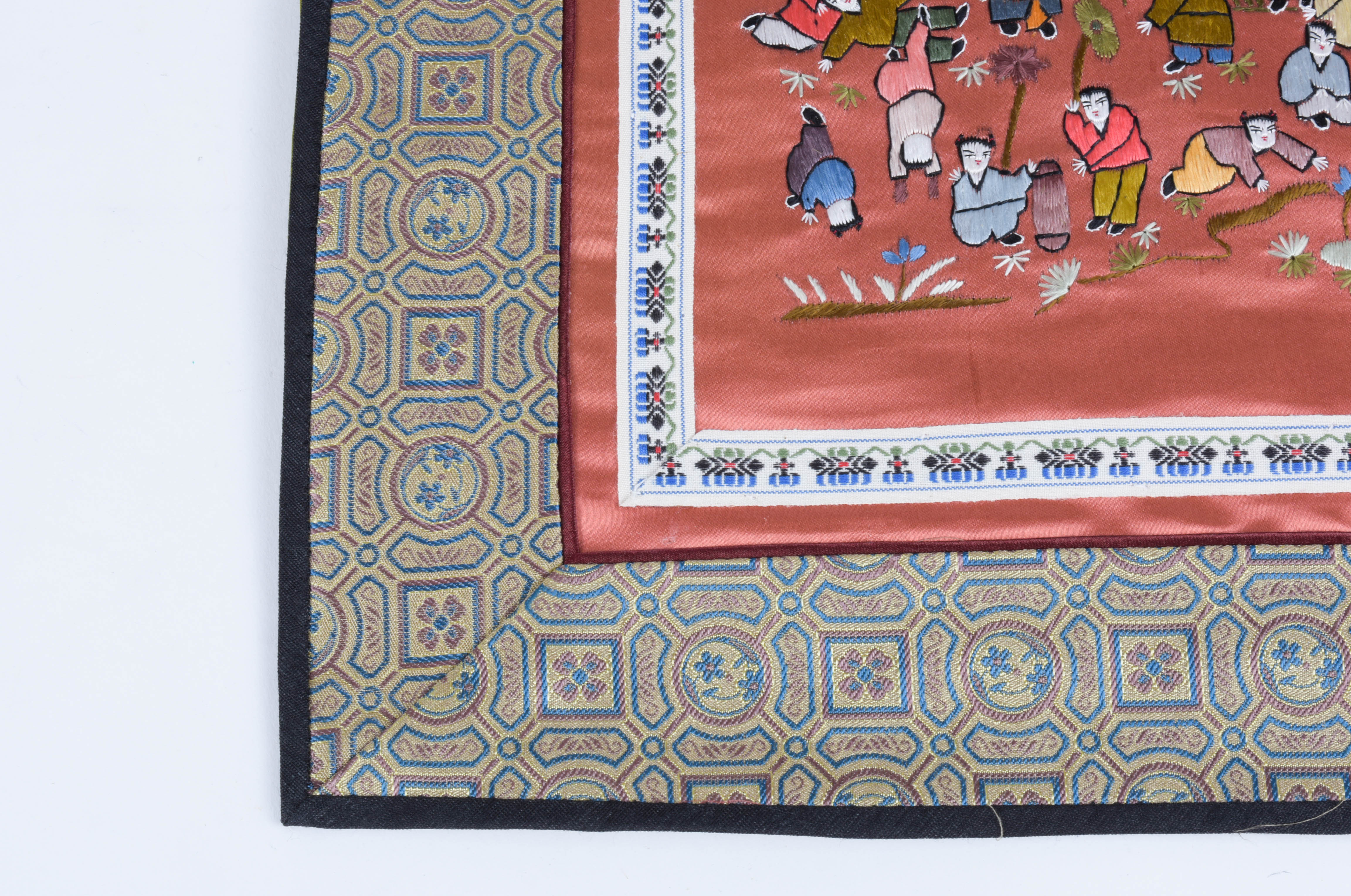 Embroidered Chinese Silk Panels