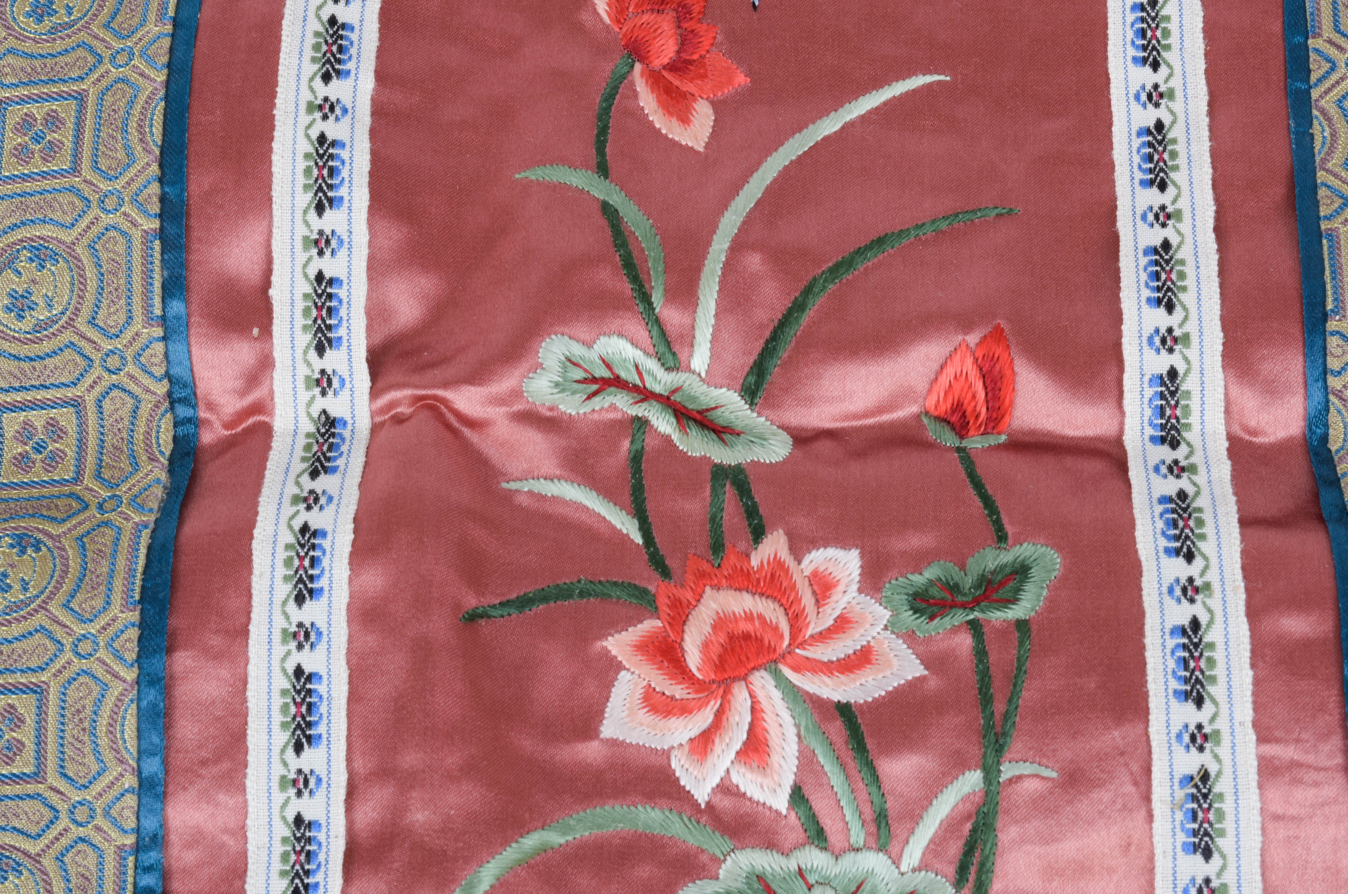 Embroidered Chinese Silk Panels