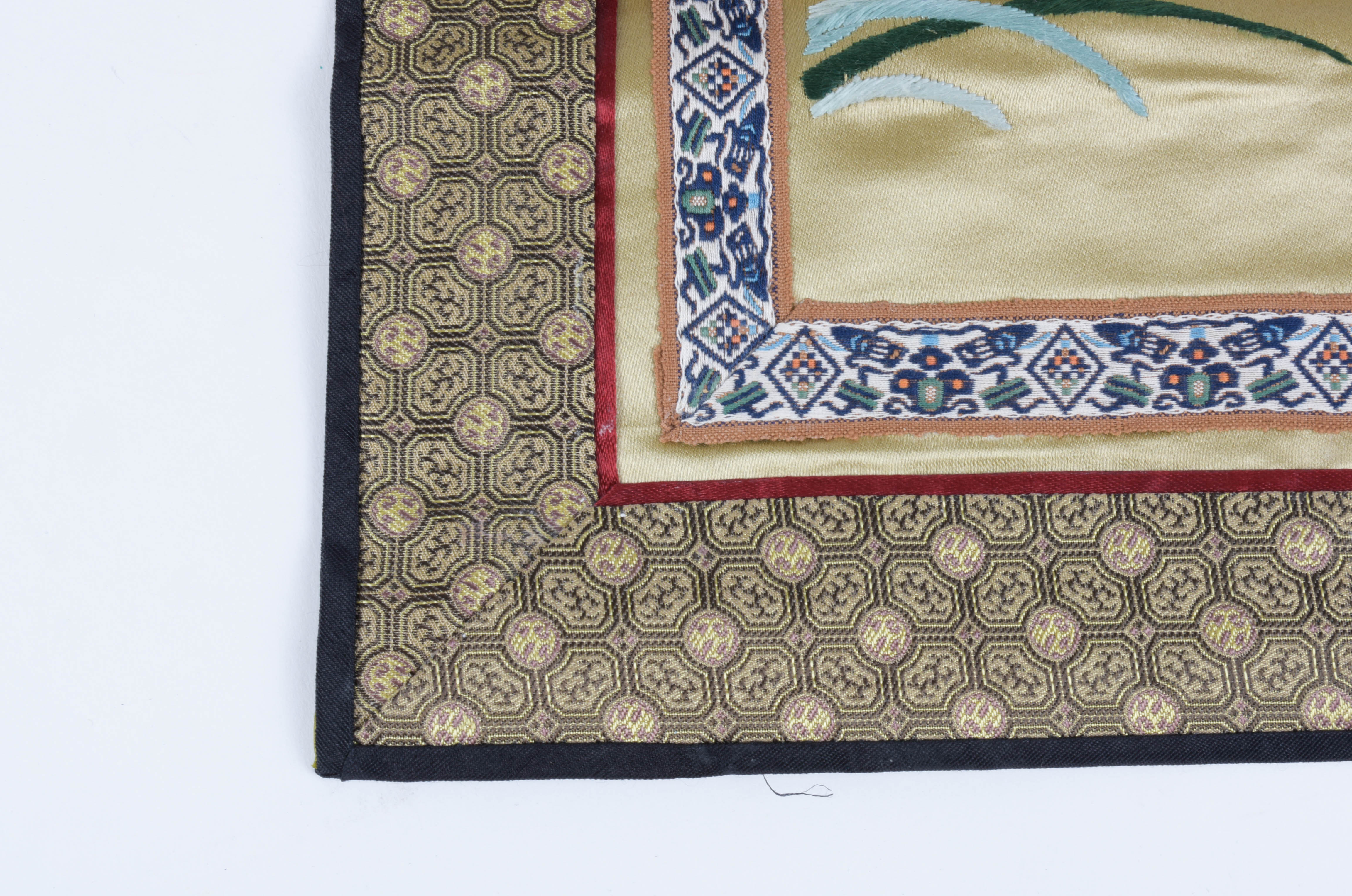 Embroidered Chinese Silk Panels