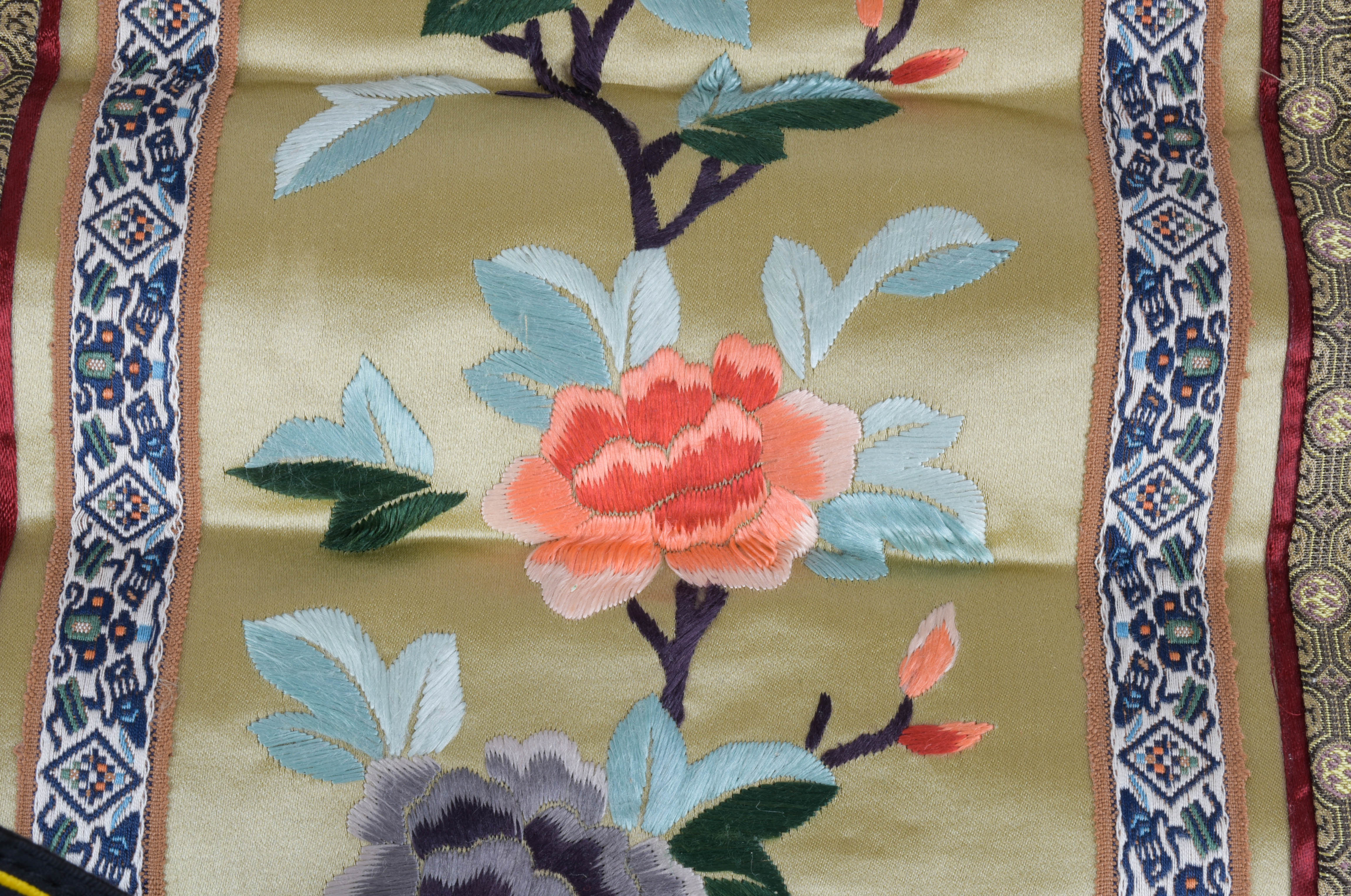 Embroidered Chinese Silk Panels
