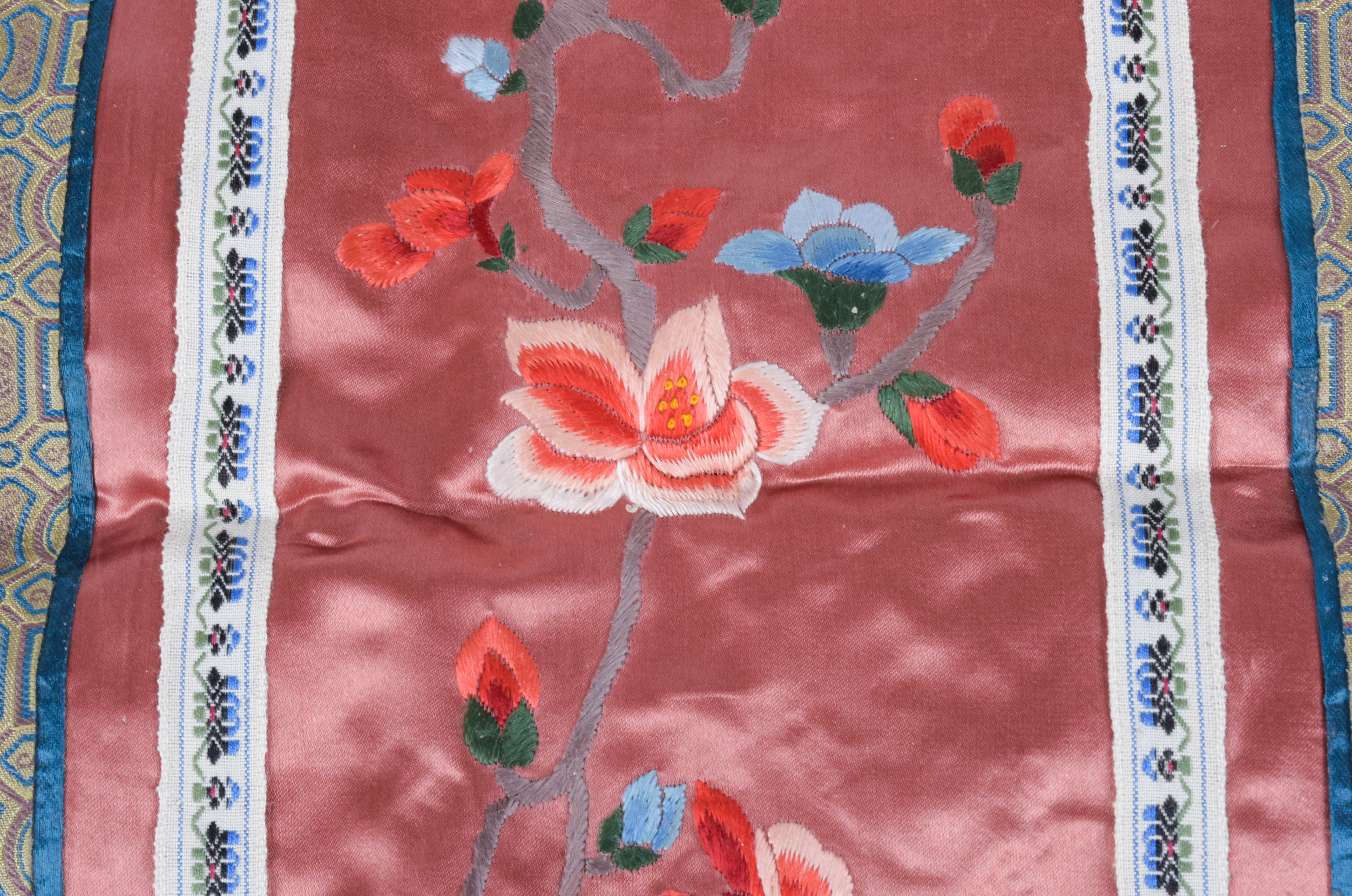 Embroidered Chinese Silk Panels