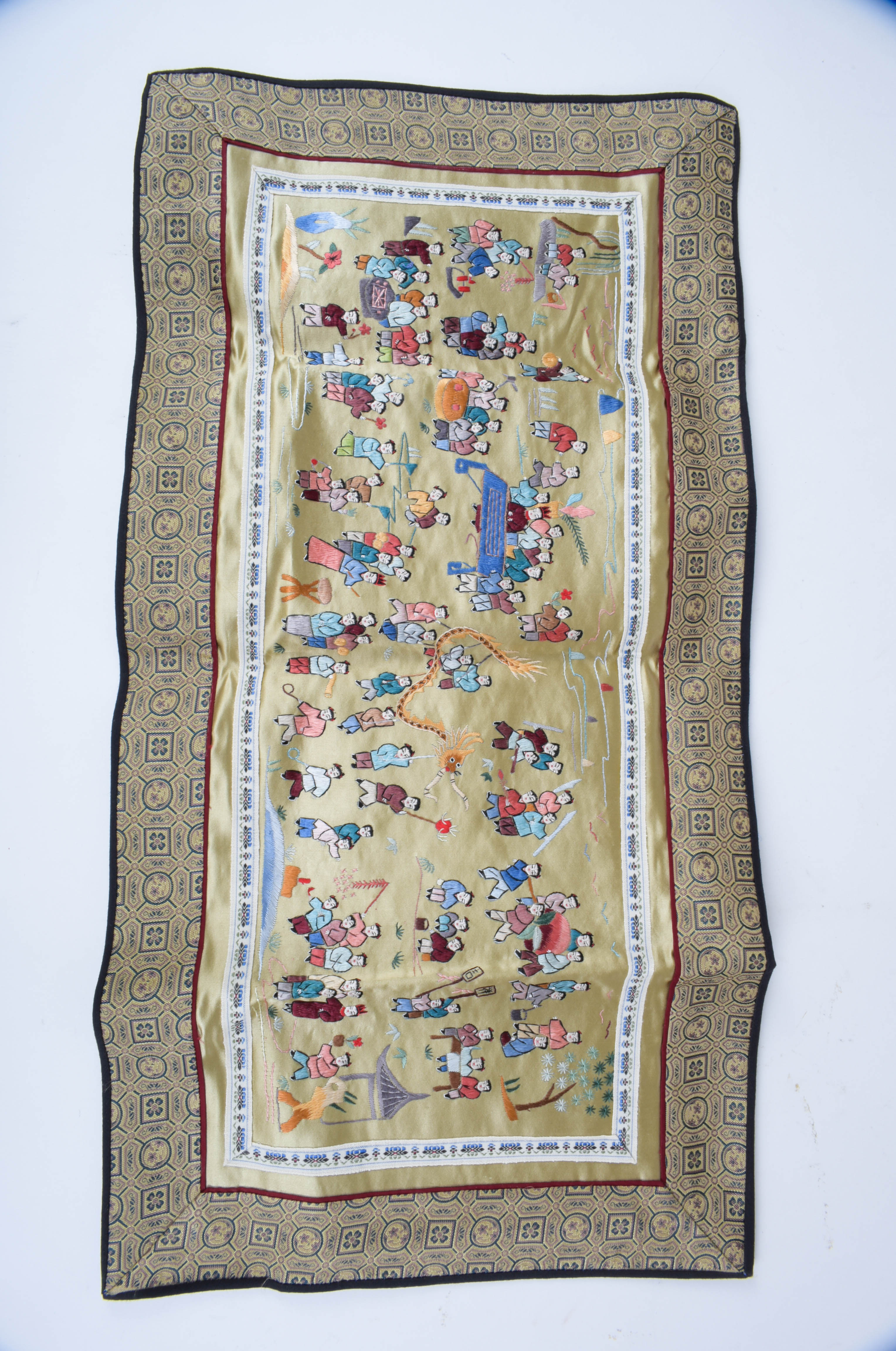 Embroidered Chinese Silk Panels