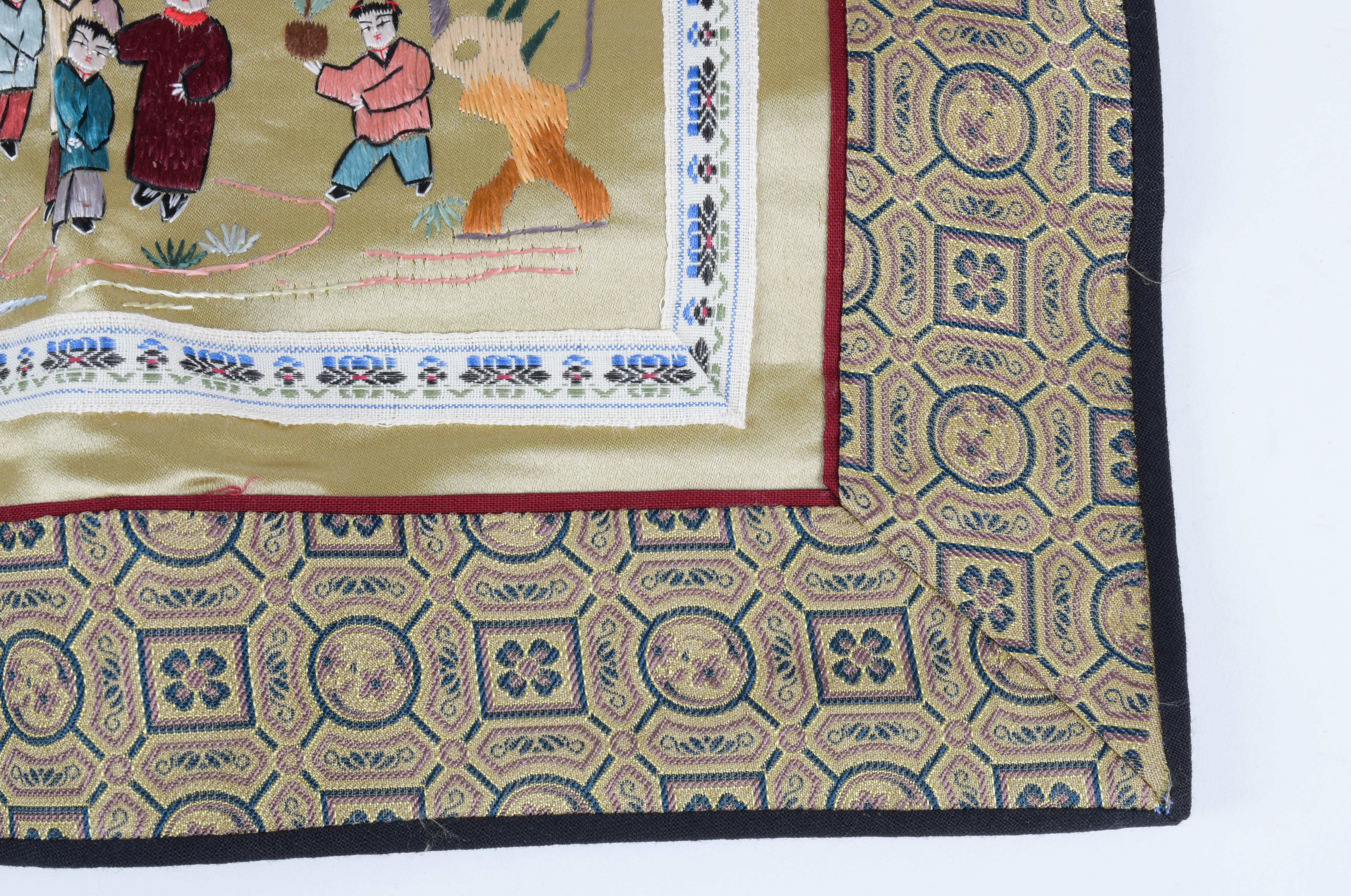 Embroidered Chinese Silk Panels
