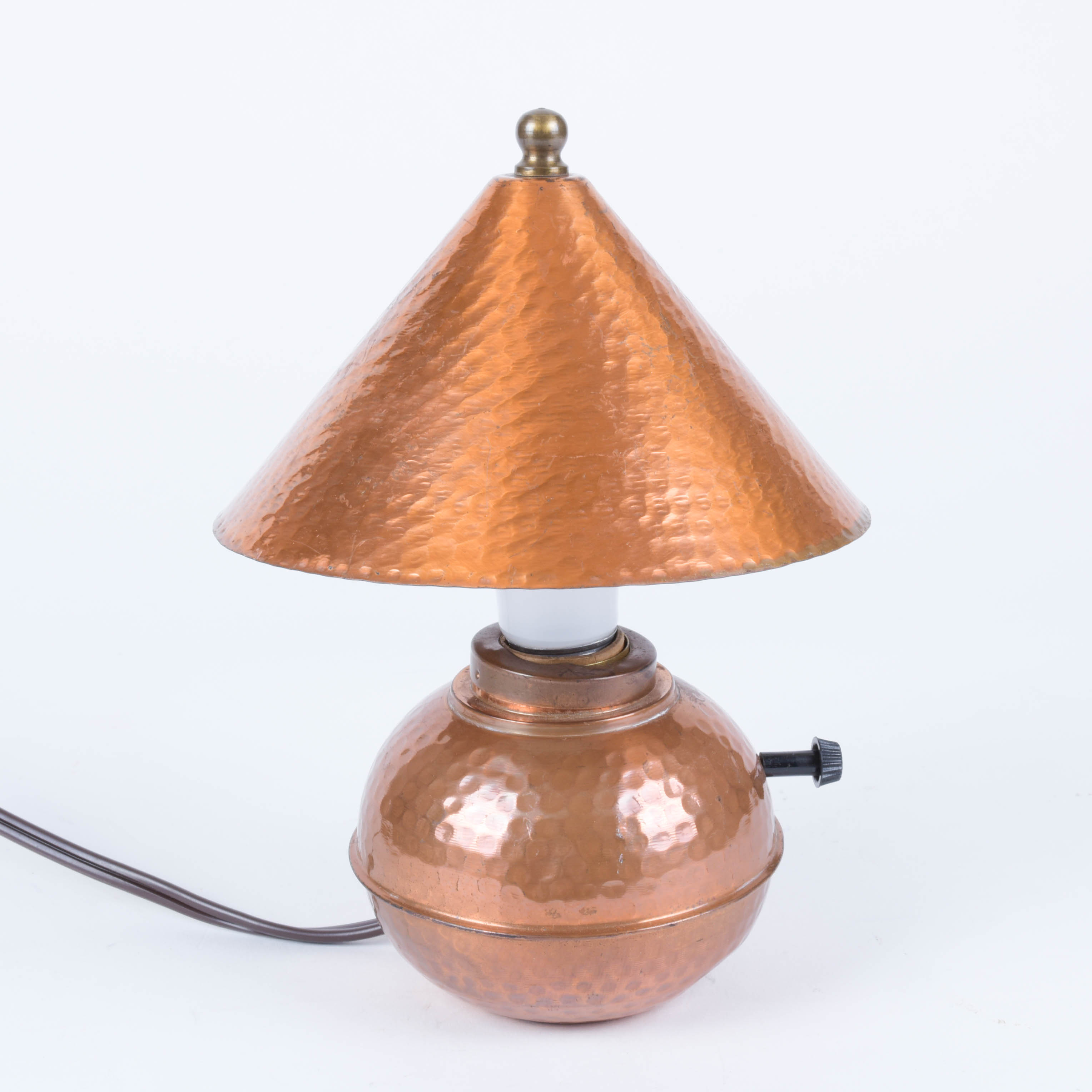 Hammered Copper Lamp