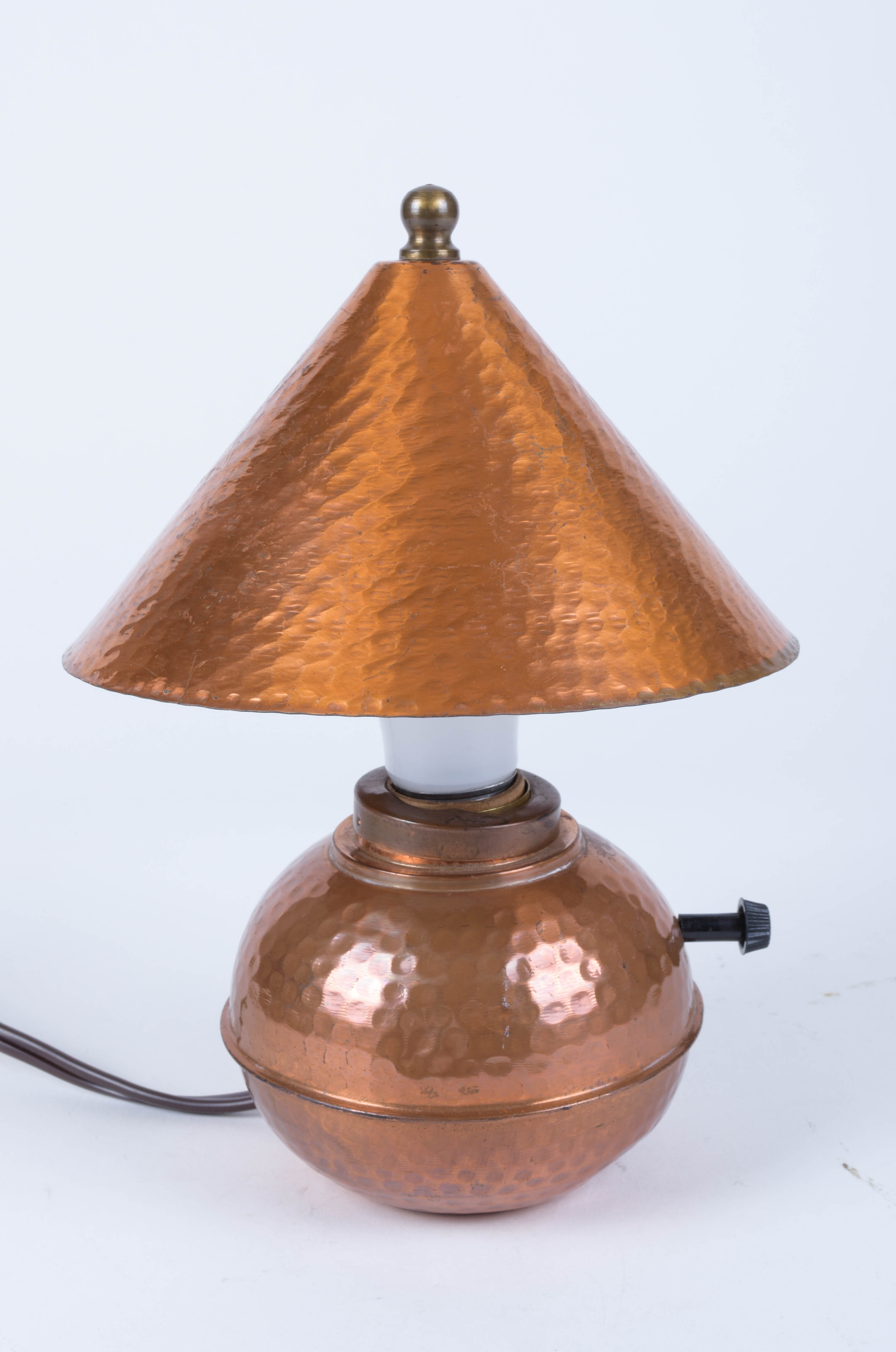 Hammered Copper Lamp