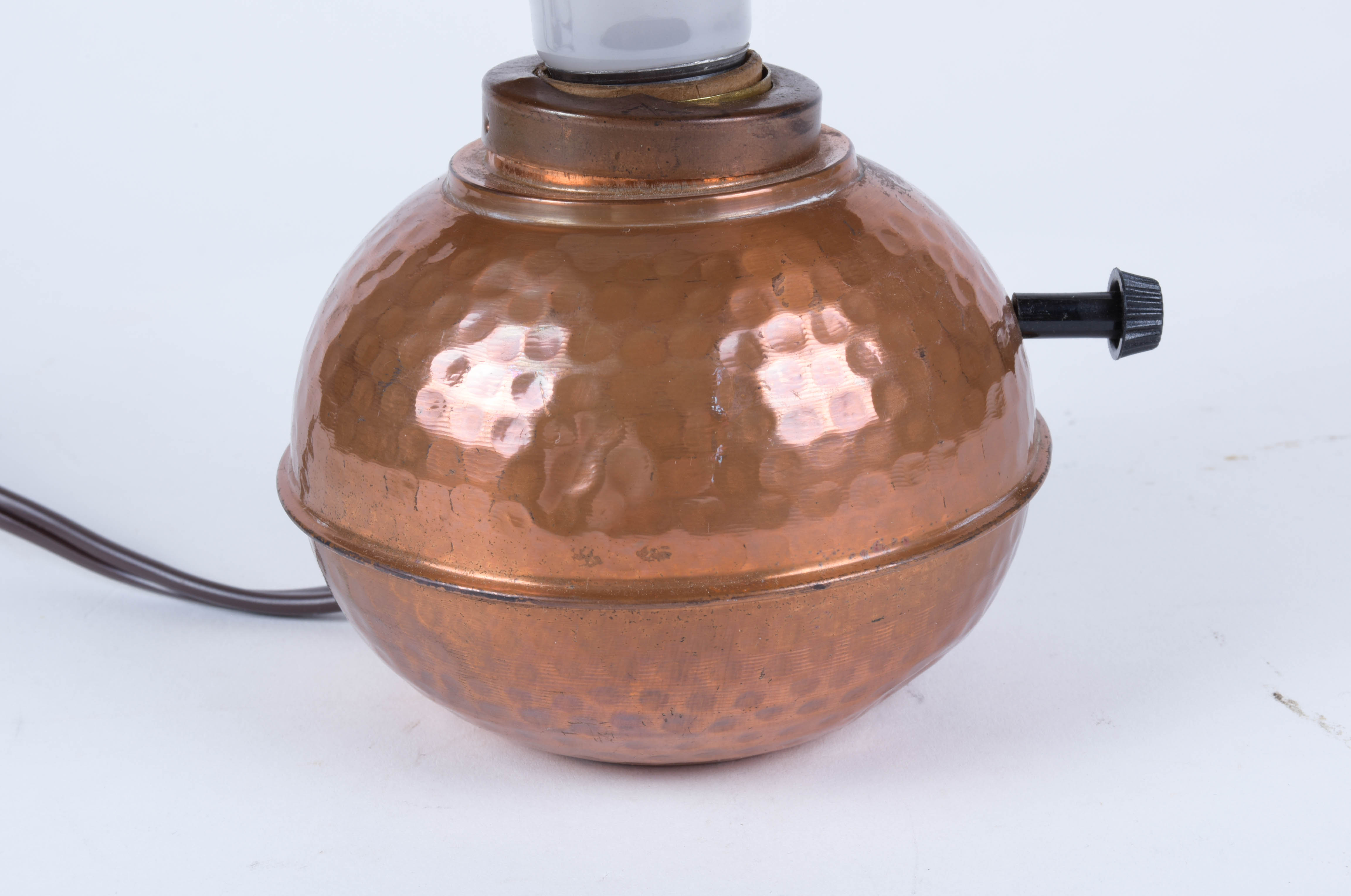 Hammered Copper Lamp