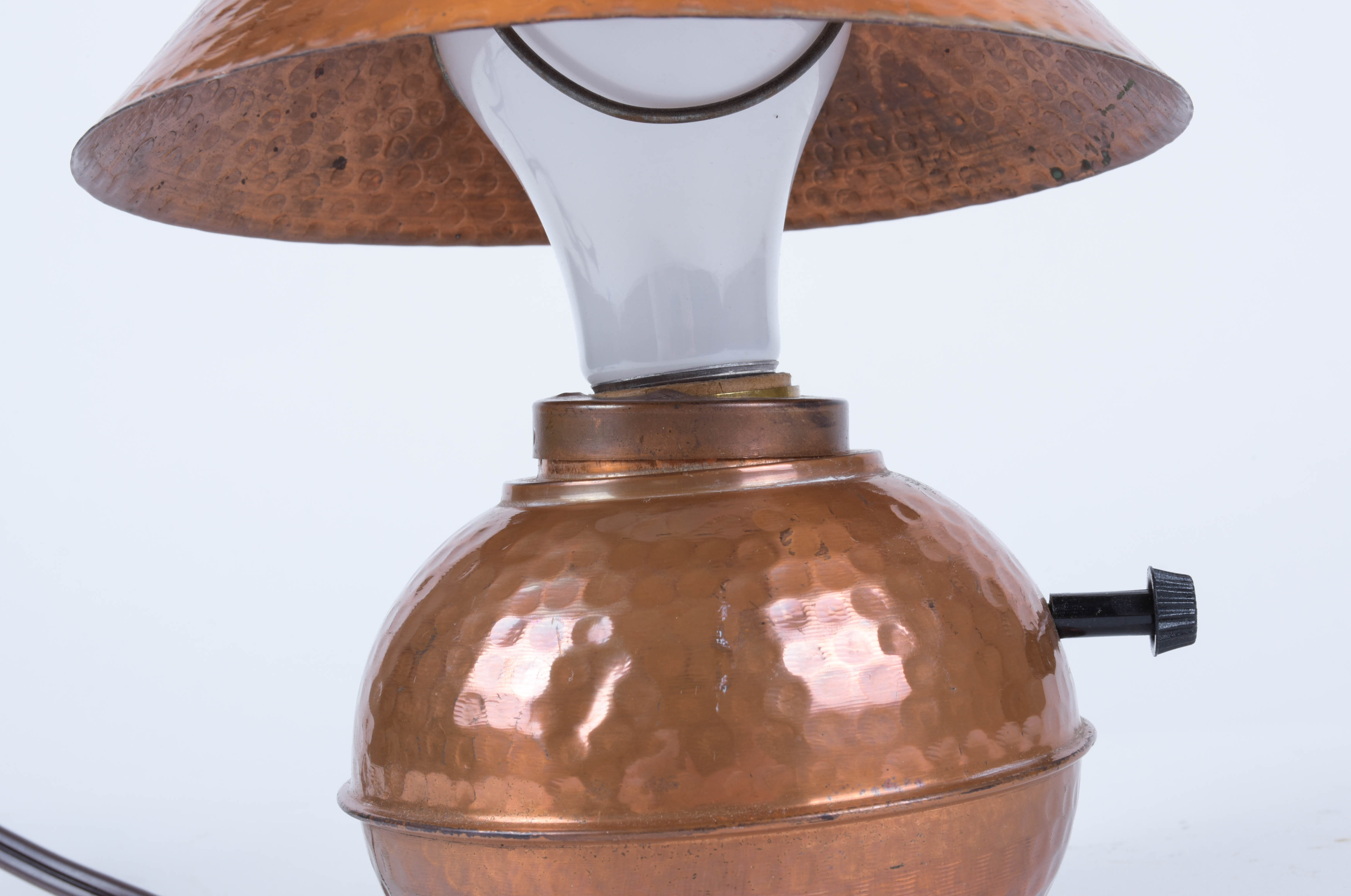 Hammered Copper Lamp