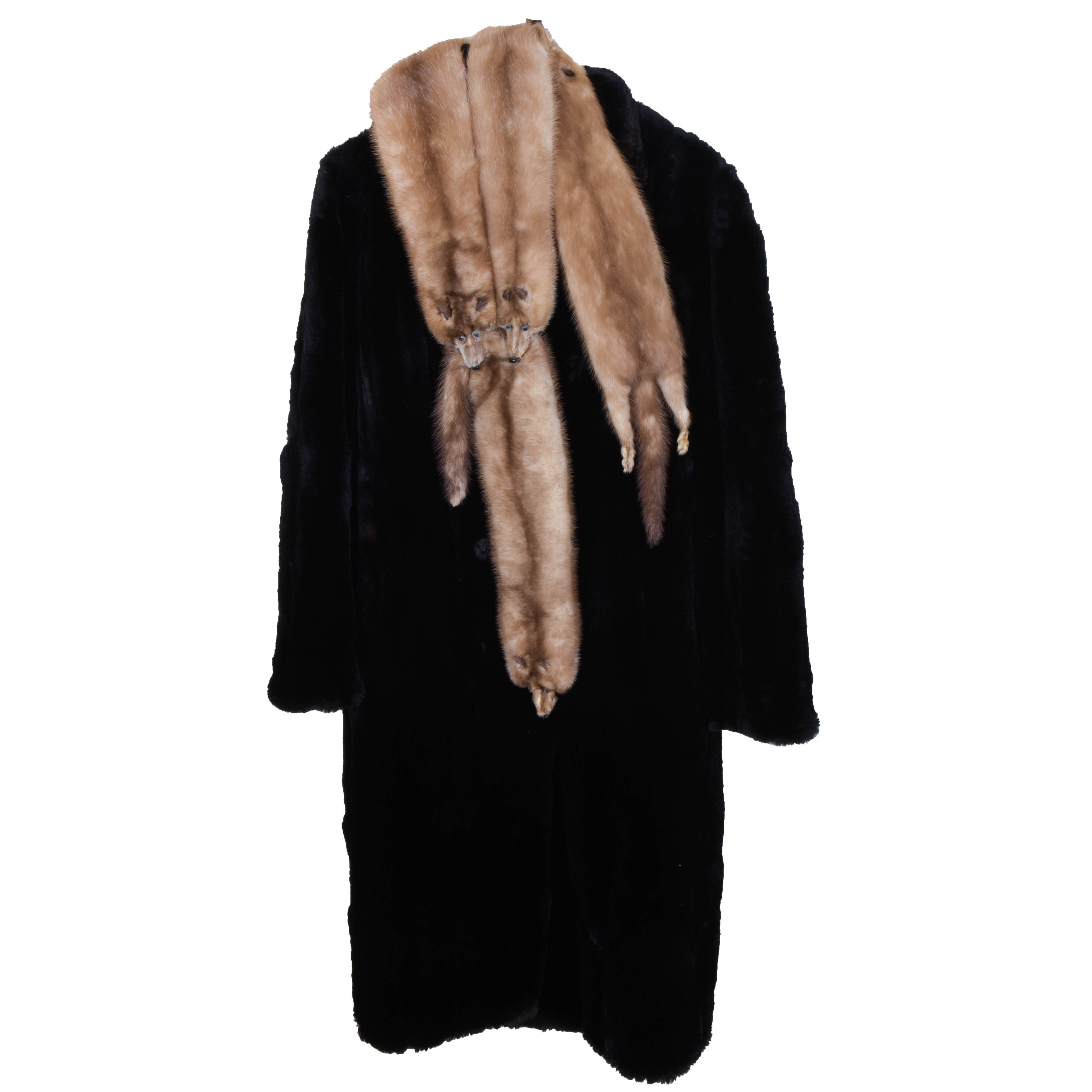 Vintage Fur Coat and Mink Stole