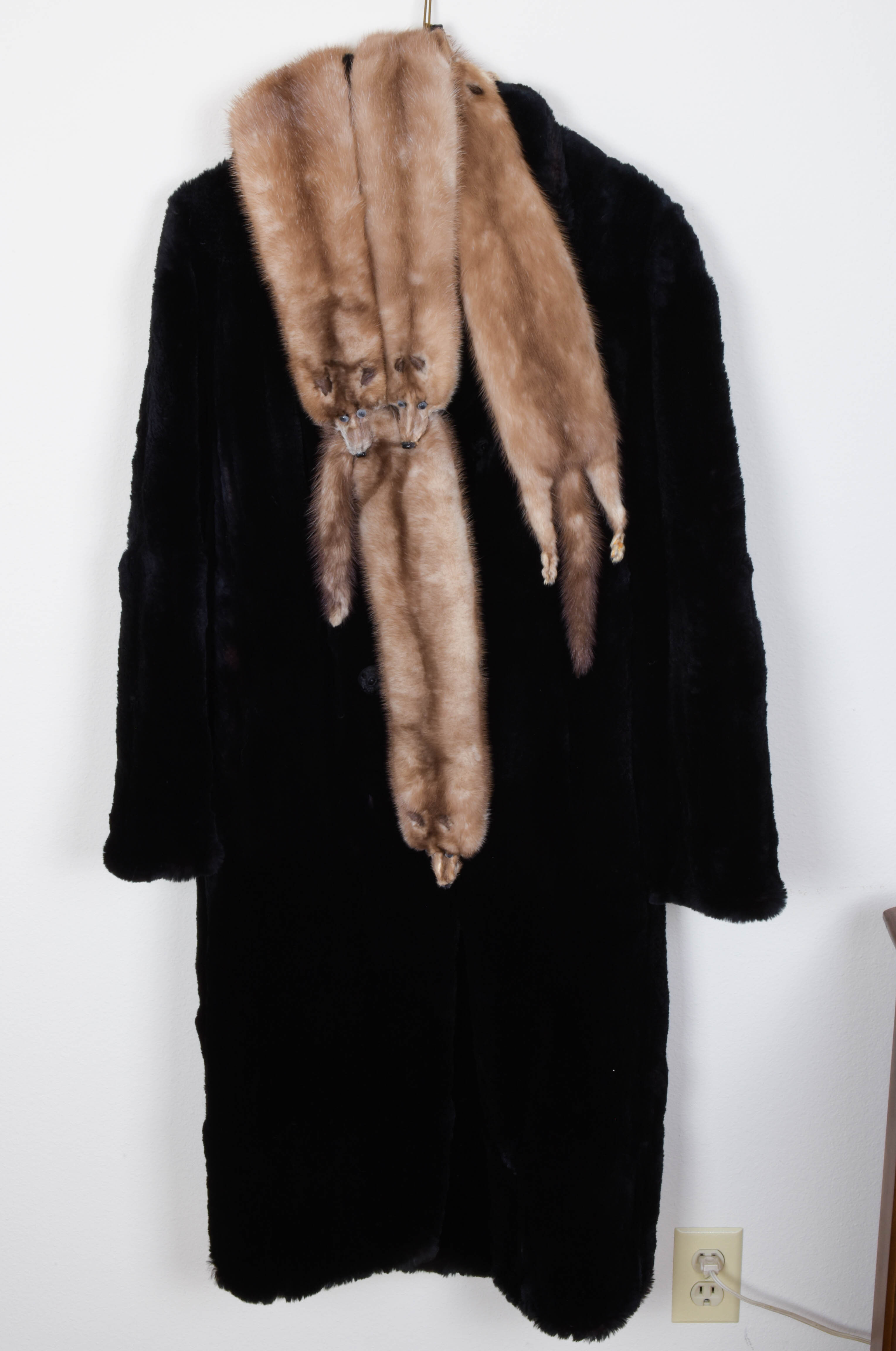 Vintage Fur Coat and Mink Stole