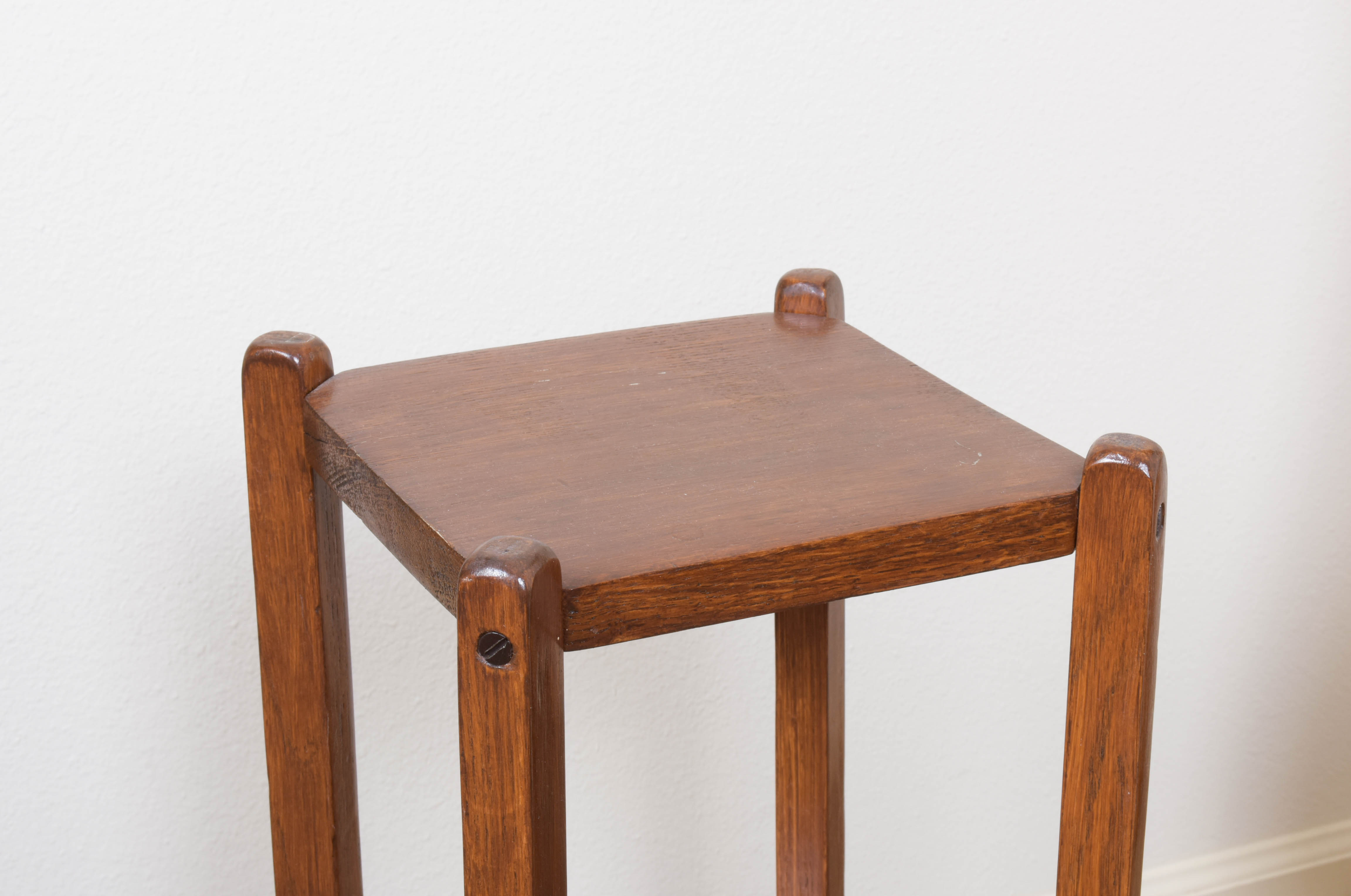 Trio of Wood Pedestals