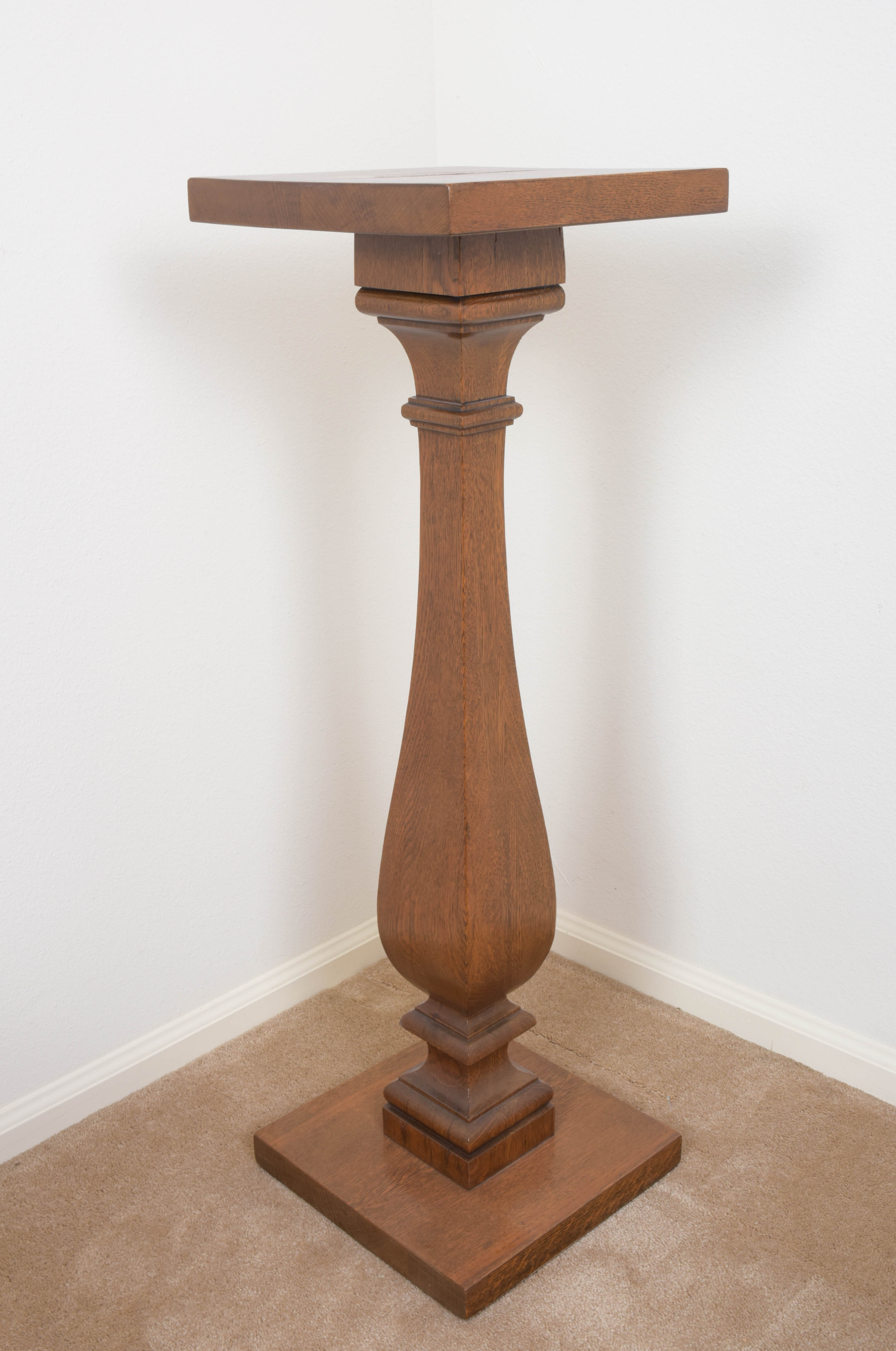 Trio of Wood Pedestals