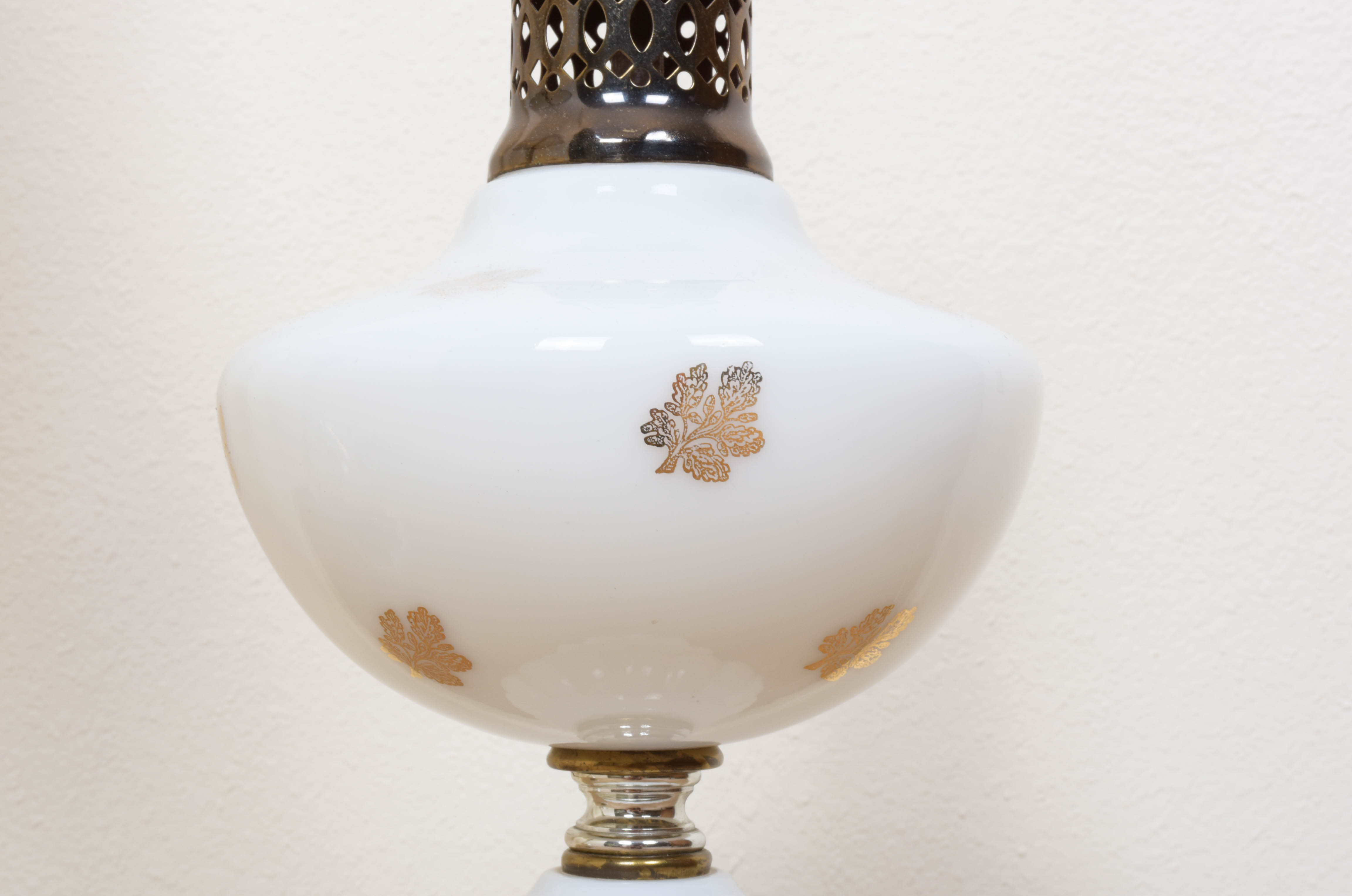 Two Vintage White Ceramic Lamps